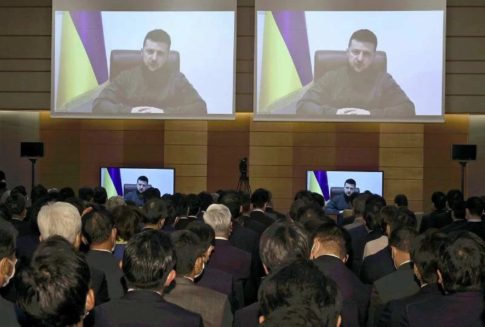 Zelenskyy’s speech highlights Japan’s challenges in a changed world