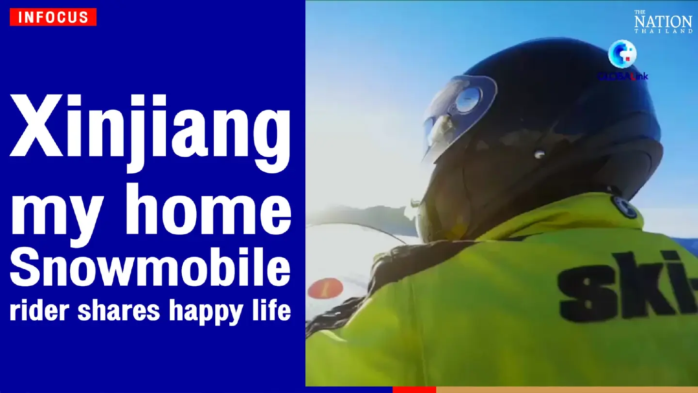 Xinjiang, my home: Snowmobile rider shares happy life