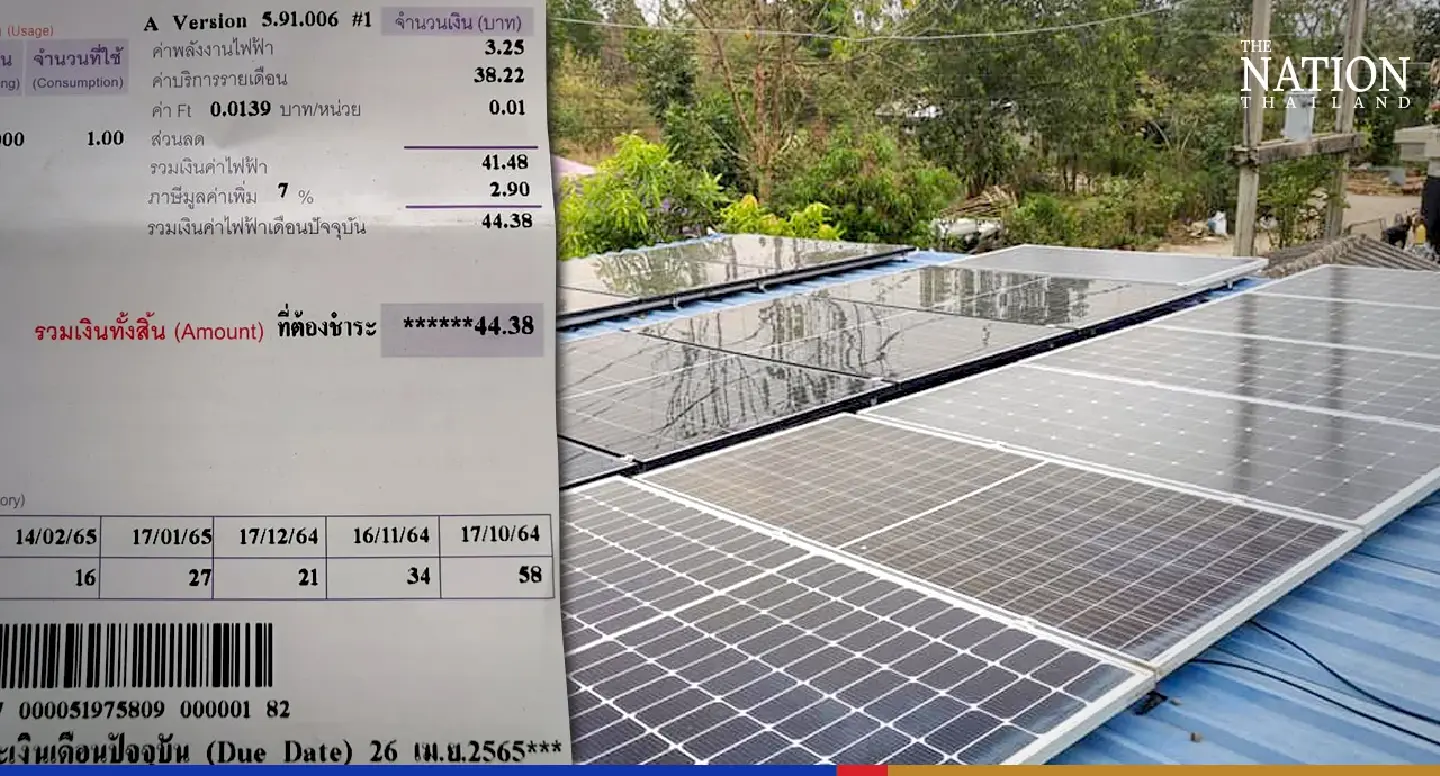 Phitsanulok man shows how he cut electricity bill from Bt4,000 to Bt44