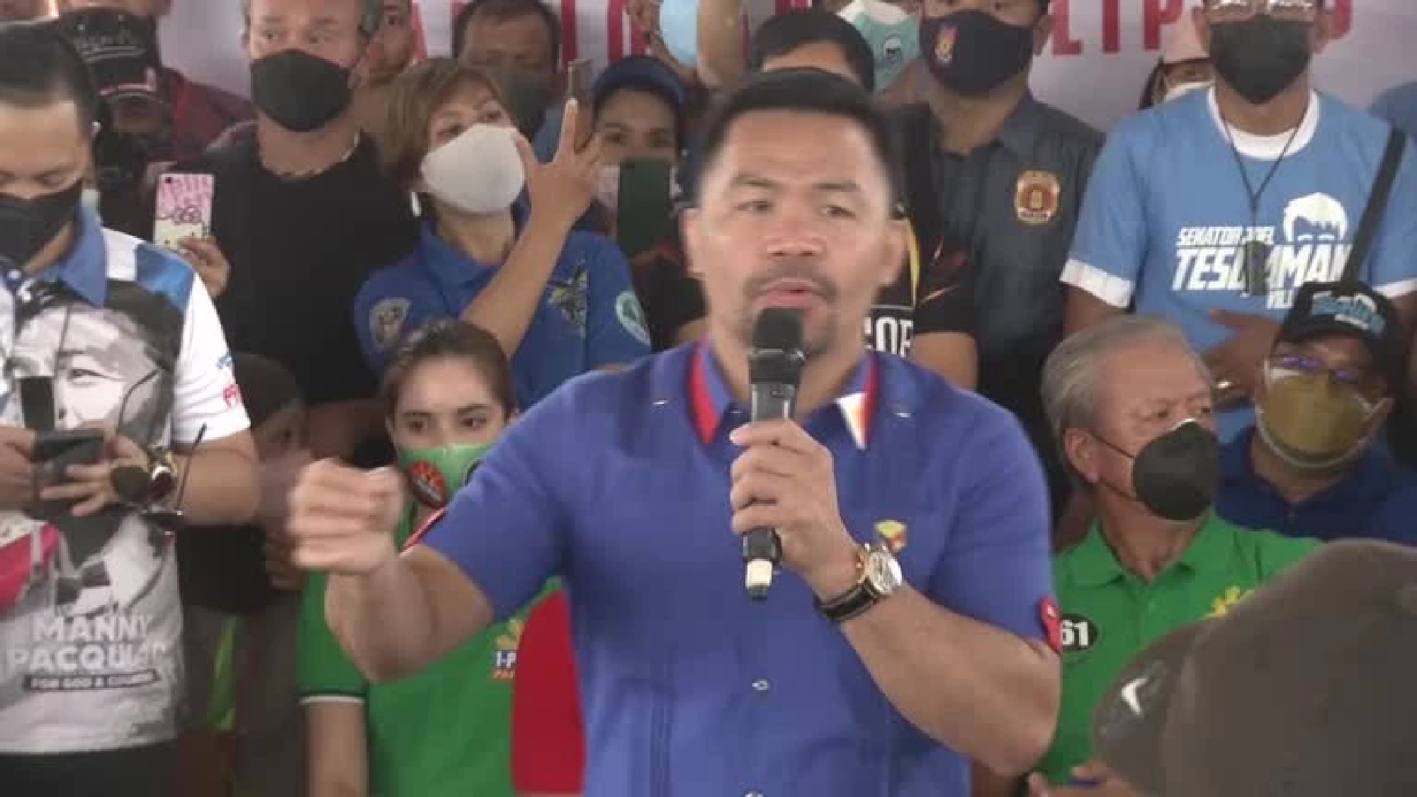 Pacquiao vows to stamp out corruption if elected next Philippine president