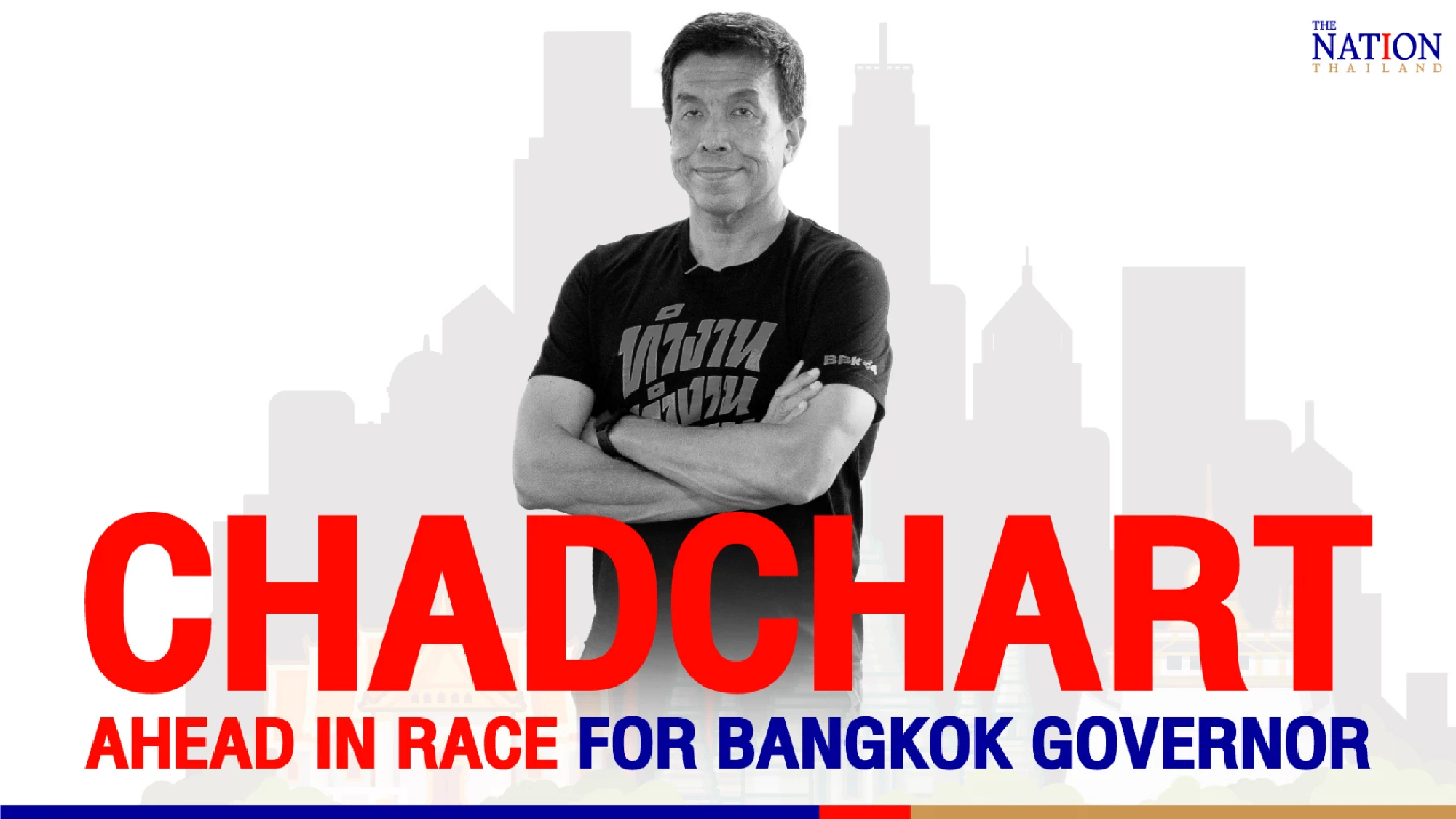 Chadchart ahead in race for Bangkok governor