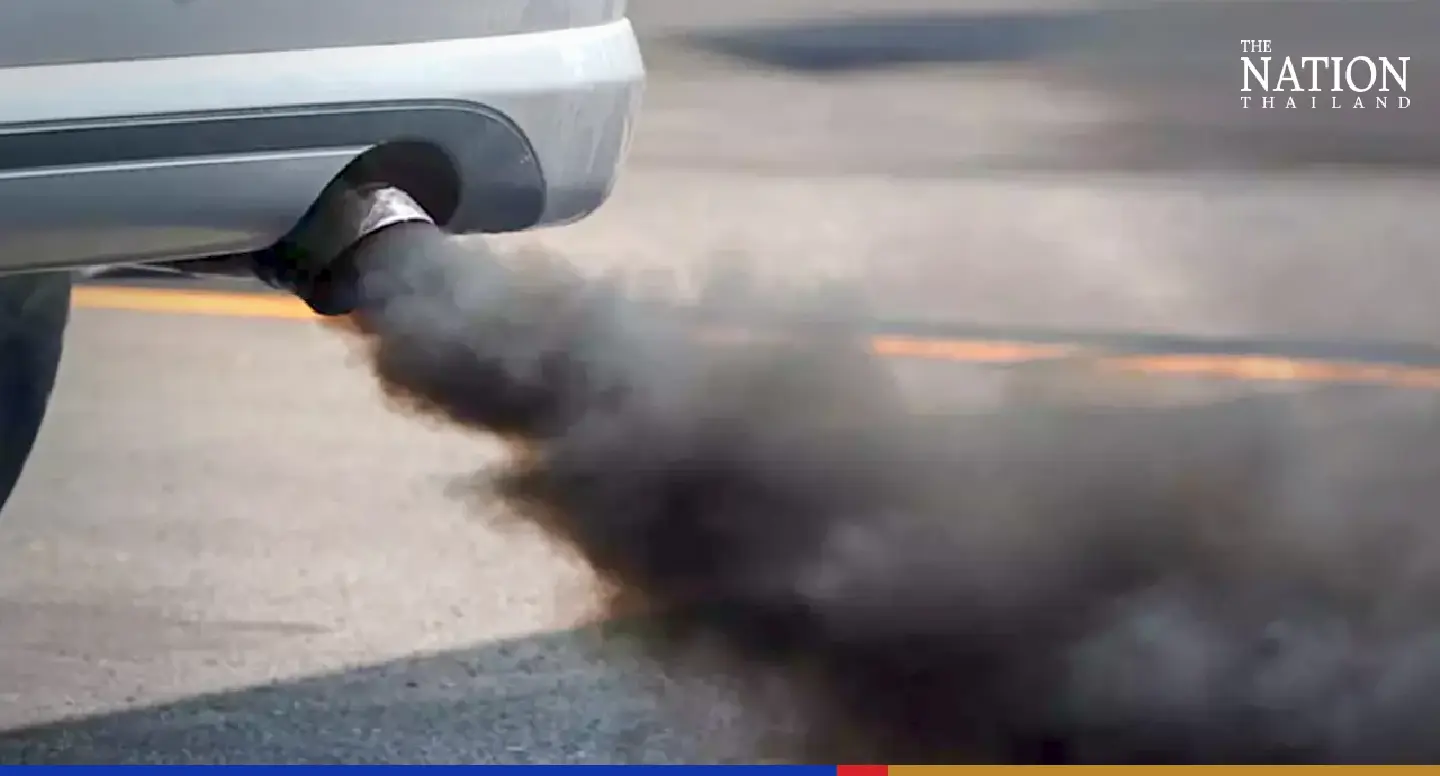 THB5,000 fine for black smoke emission violations by vehicles