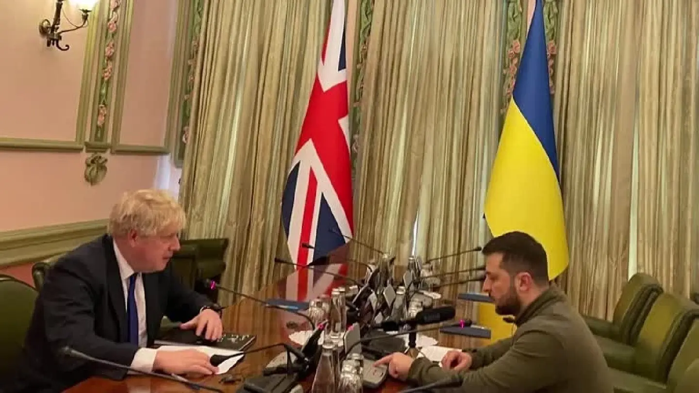Britain's Johnson pledges more sanctions and arms during surprise visit to Kyiv