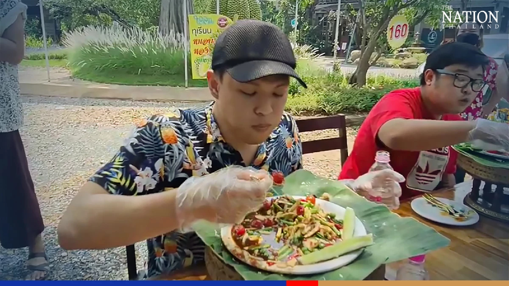 Chiang Mai restaurant proves a hot draw with durian spicy salad eating contest
