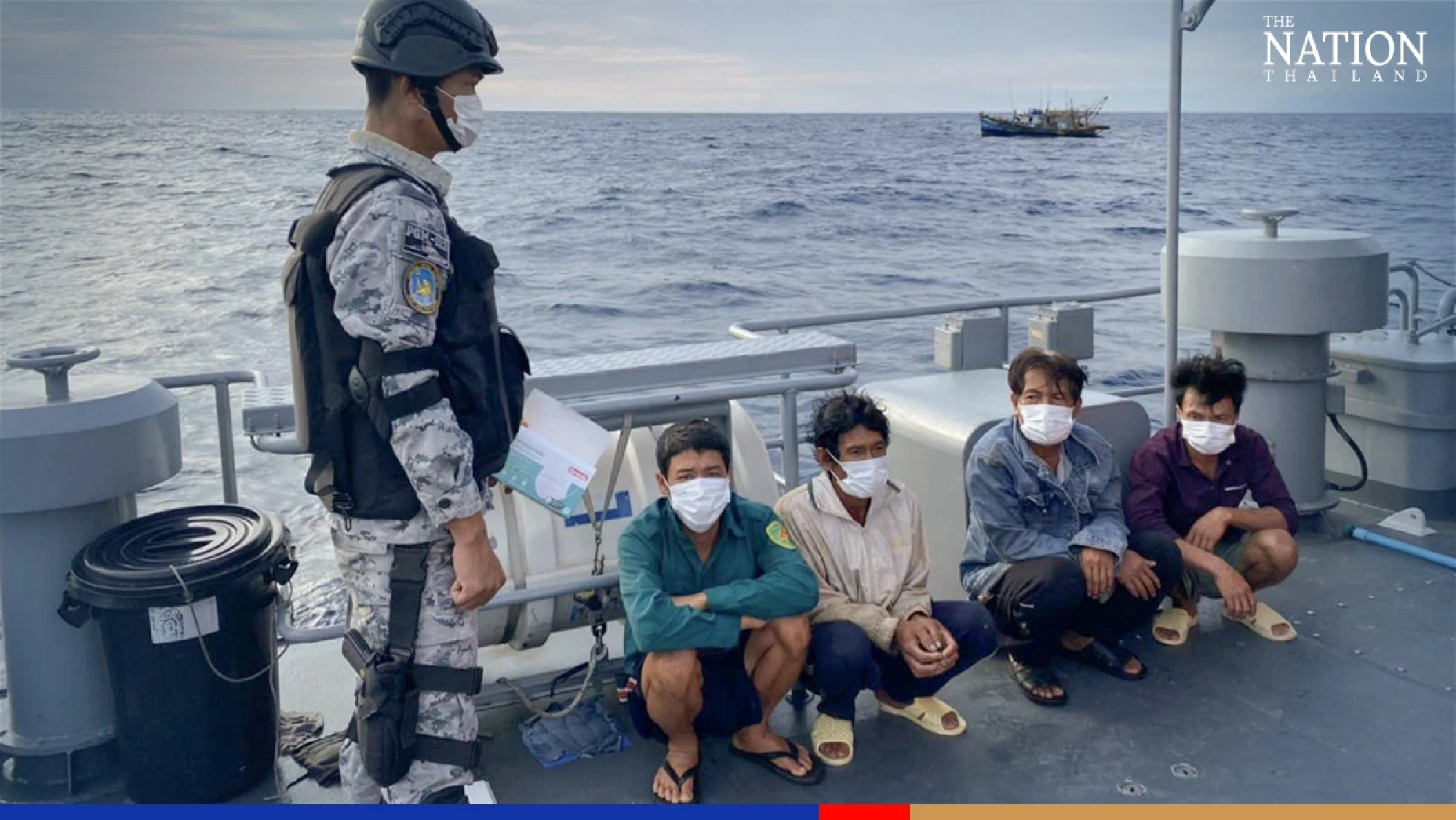 5 Vietnamese fishermen arrested for illegal fishing off Narathiwat coast