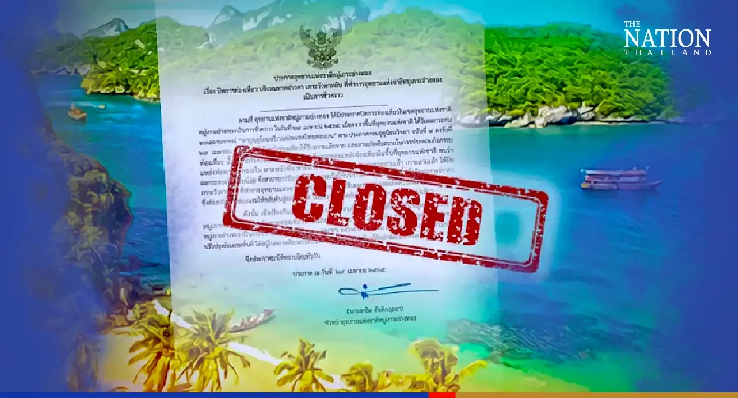 Popular Surat Thani beach closed to tourists after storm damage