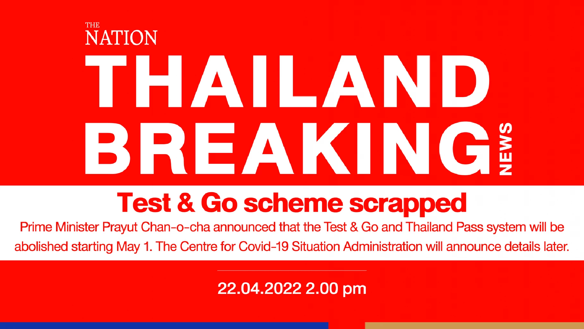 Breaking News: Test & Go scheme scrapped