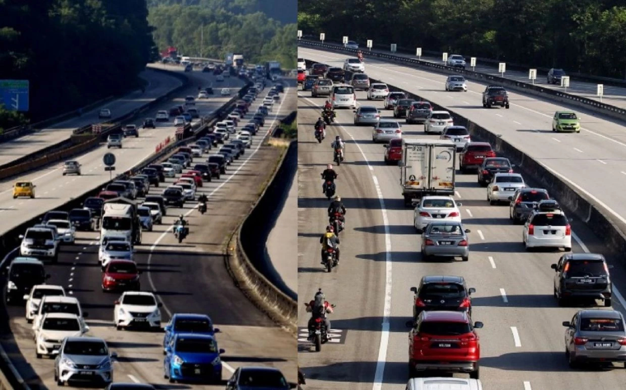 Raya rush: 150km-long traffic jam from Rawang to Gopeng in Malaysia