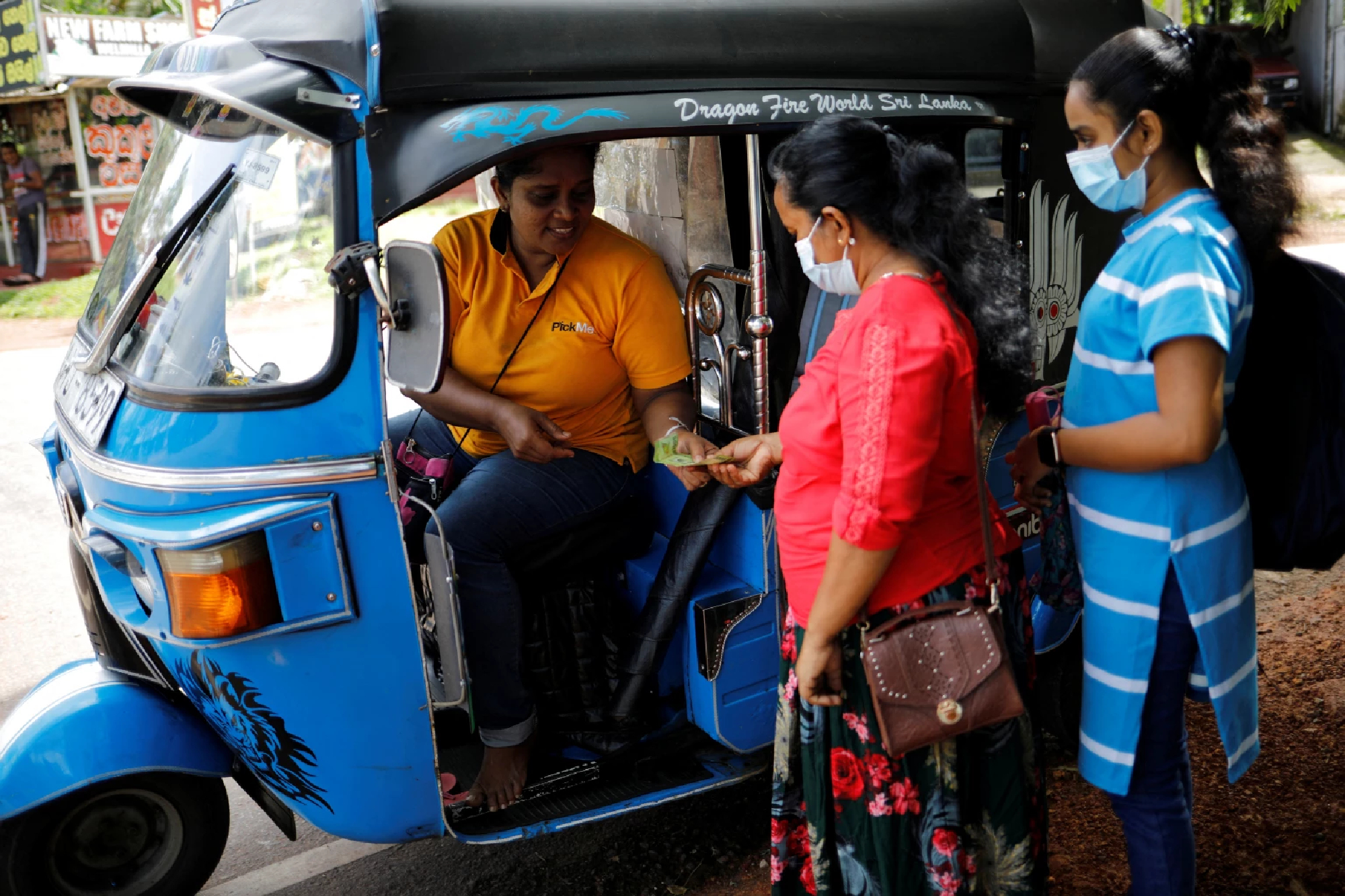 'I have to sleep inside the tuk-tuk': Taxi mum struggles amid Sri Lanka crisis