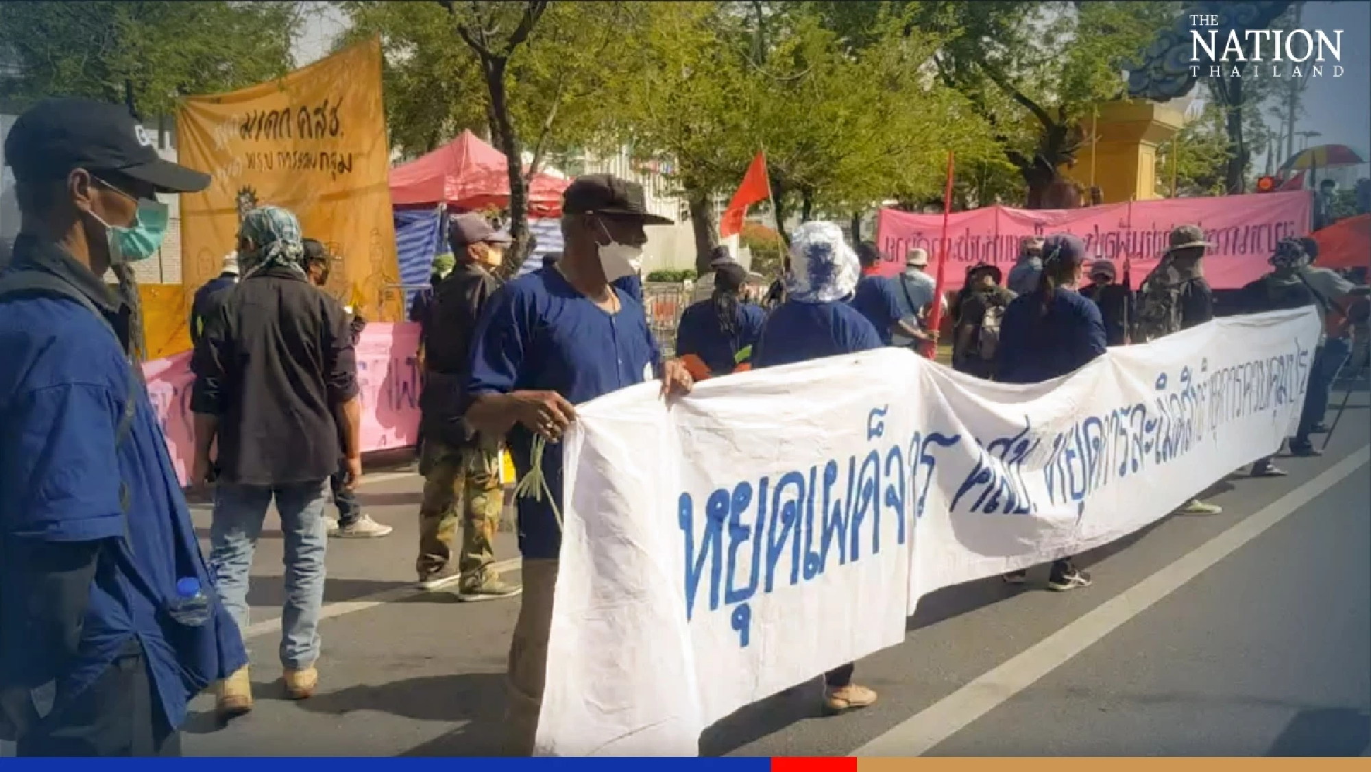 Protesters rally in Bangkok as campaign against NGO law intensifies