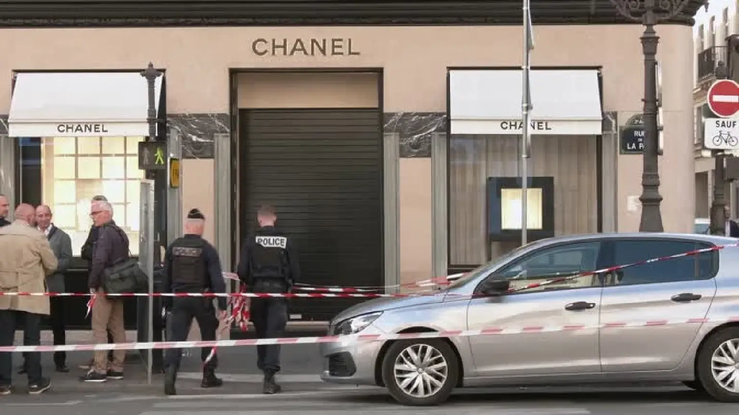 Armed robbers strike Chanel jewellery store in Paris and flee on motorbikes