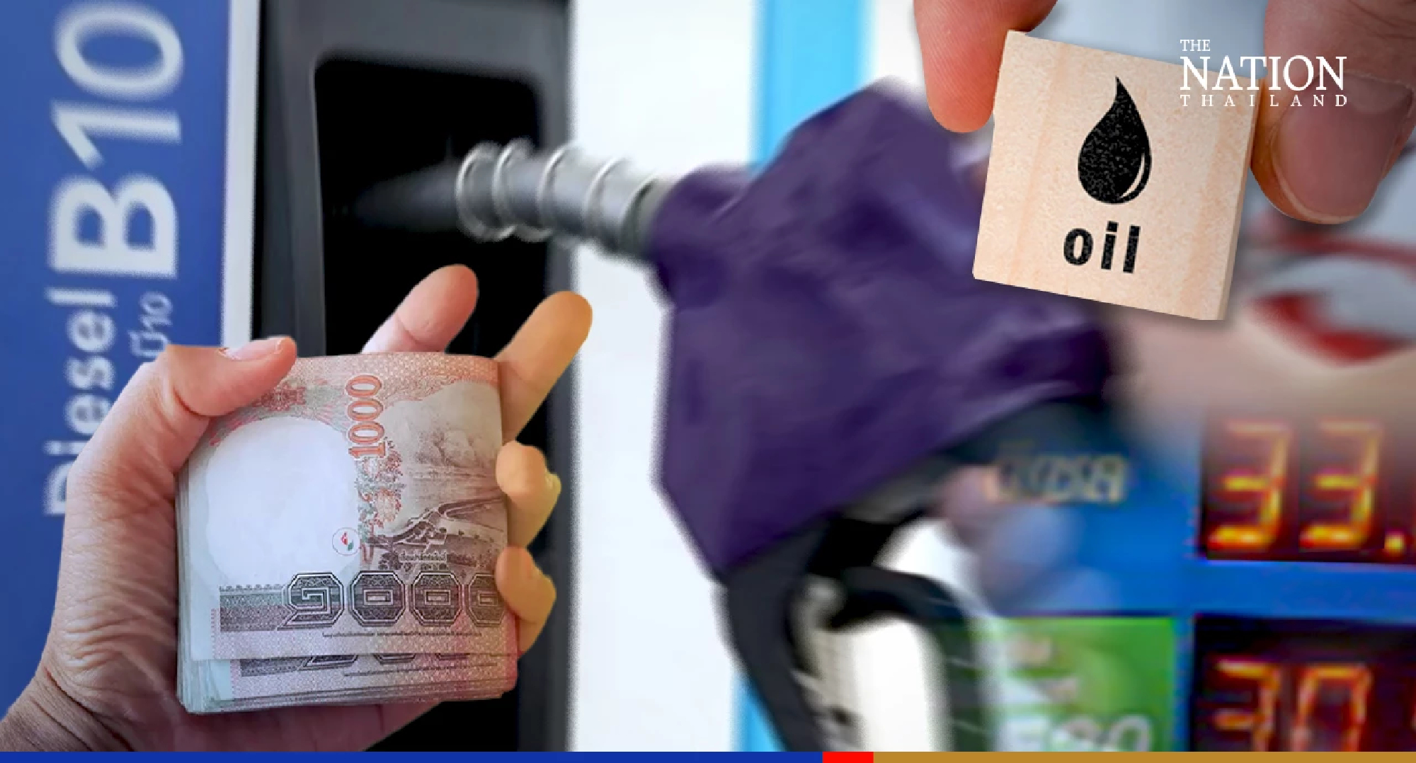 Diesel to cost 33 baht/litre from Tuesday
