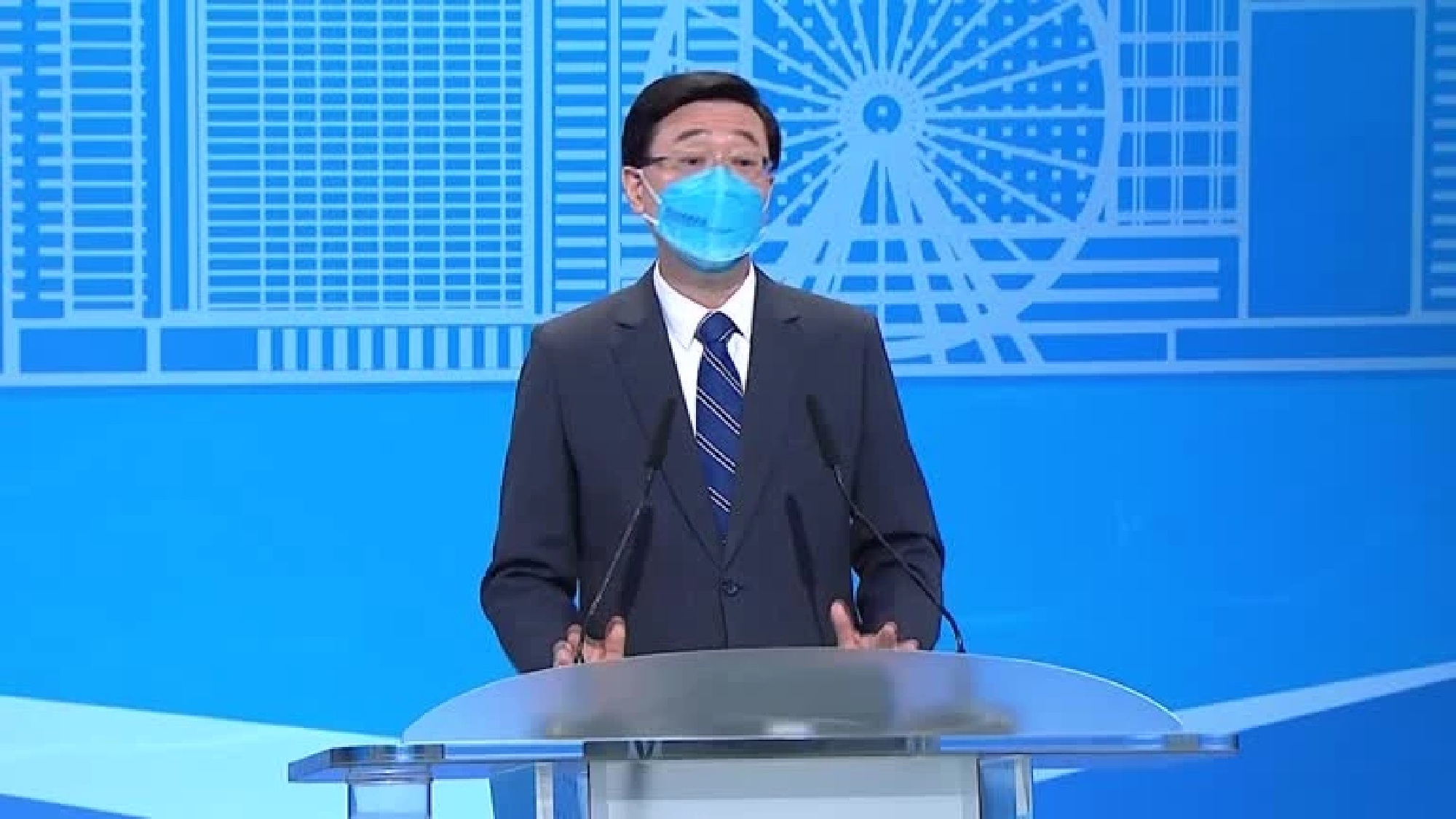 HK only contender in leadership election stresses importance of 'rule of law'