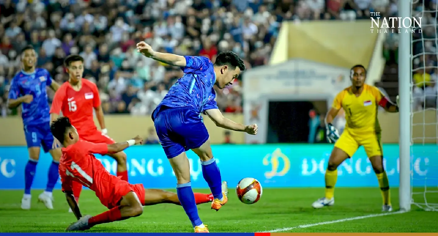 Thailand crush Singapore 5-0 for first SEA Games football win Thailand crush Singapore 5-0 for first SEA Games football win