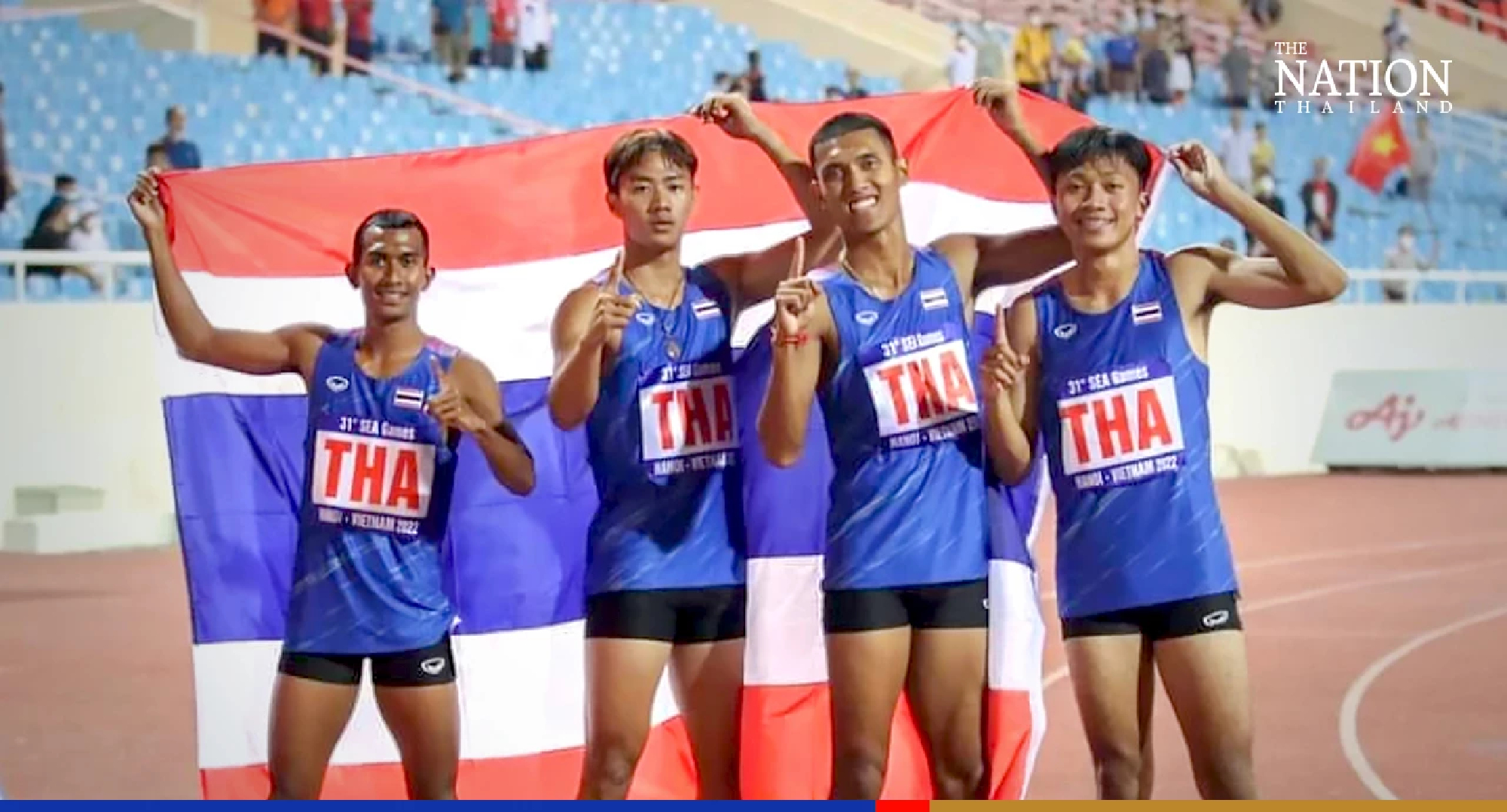 Thai sprinters strike gold in SEA Games relay