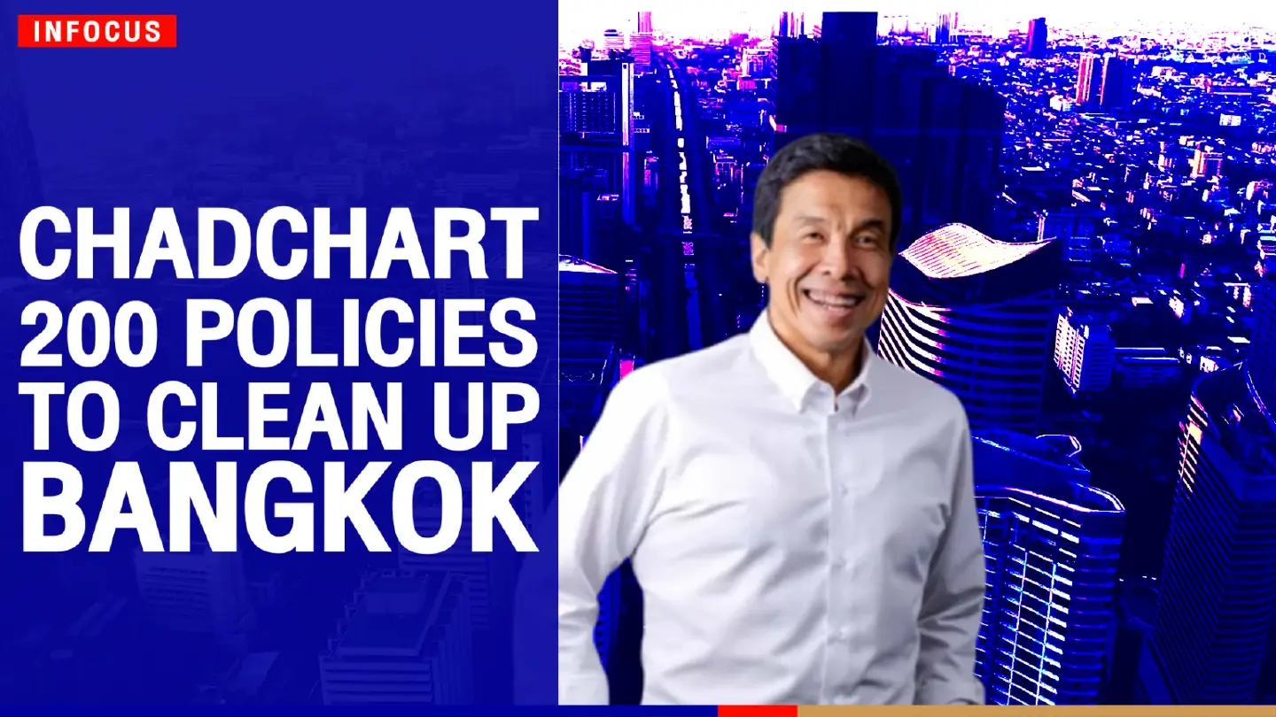 Chadchart: 200 policies to clean up Bangkok