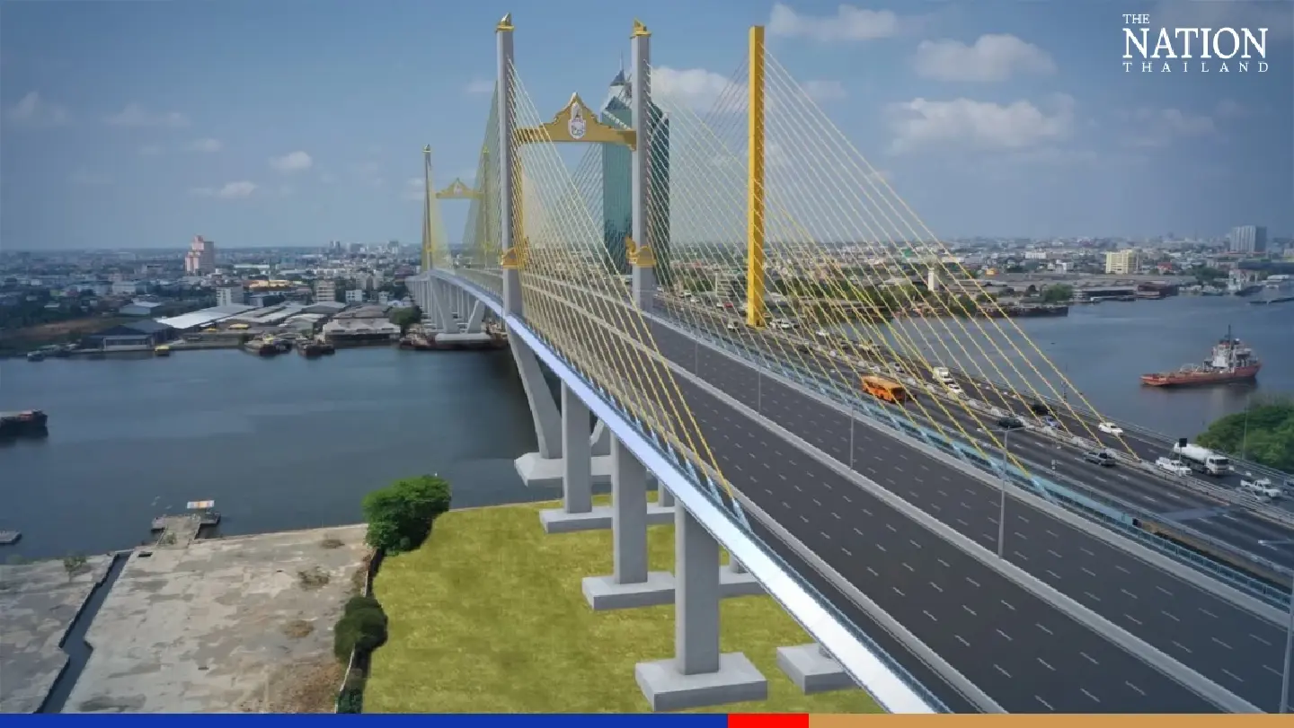 New Bangkok river bridge on course to open next year New Bangkok river bridge on course to open next year