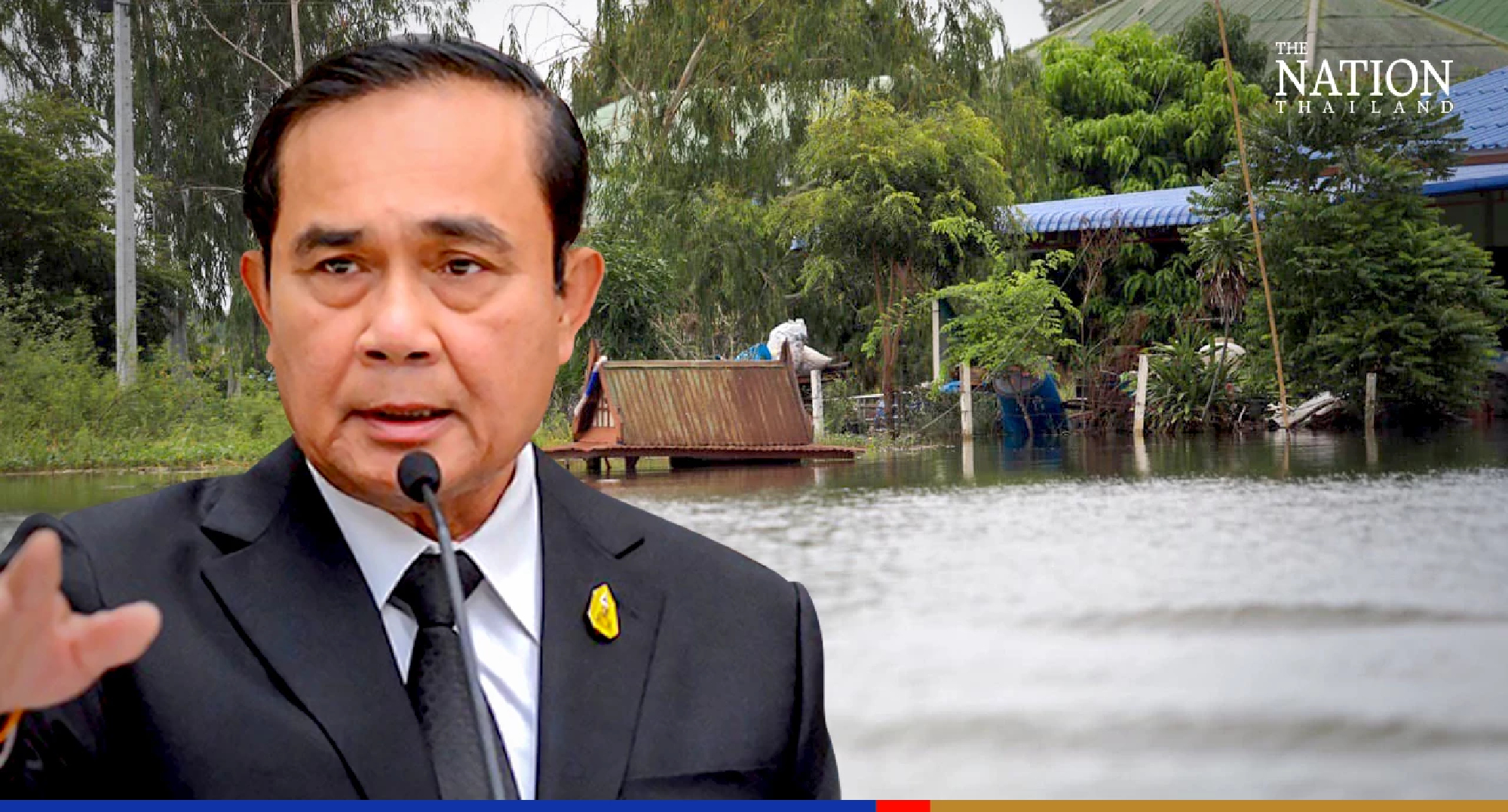 Prayut orders faster assistance for people hit by floods, storms