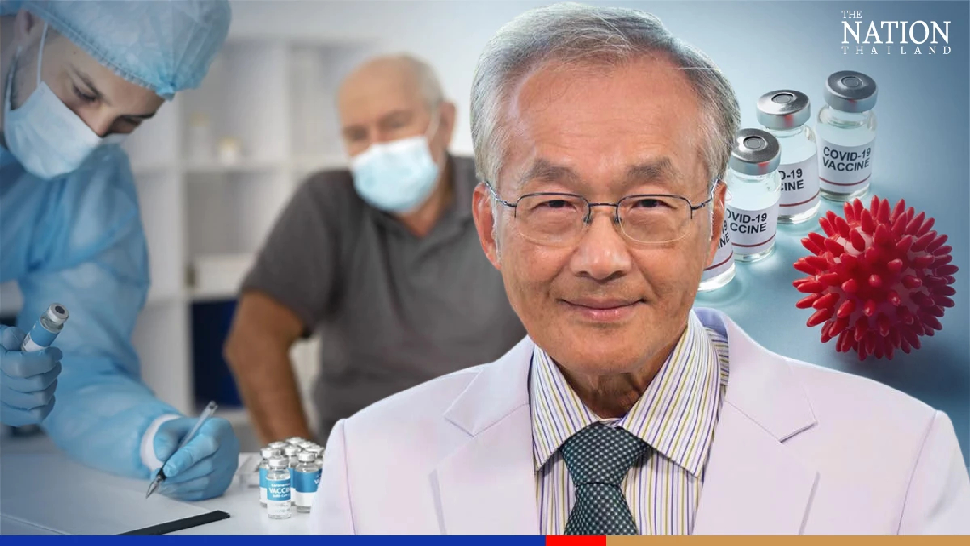 Lung doctor shows risks of going unvaccinated for elderly Thais
