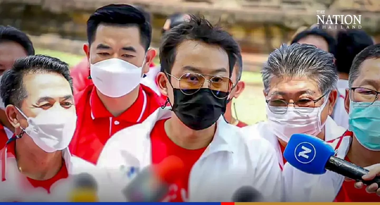 Thaksin’s son joins Pheu Thai event after daughter contracts Covid