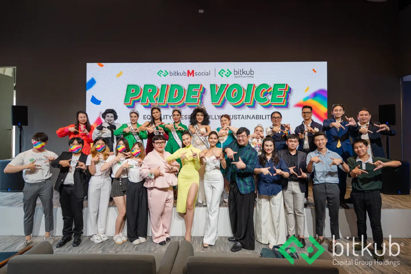PRIDE VOICE event presented by 'Bitkub' “Equal Marriage and Opportunity of Equality in the New World with Blockchain Technology” received overwhelming feedback