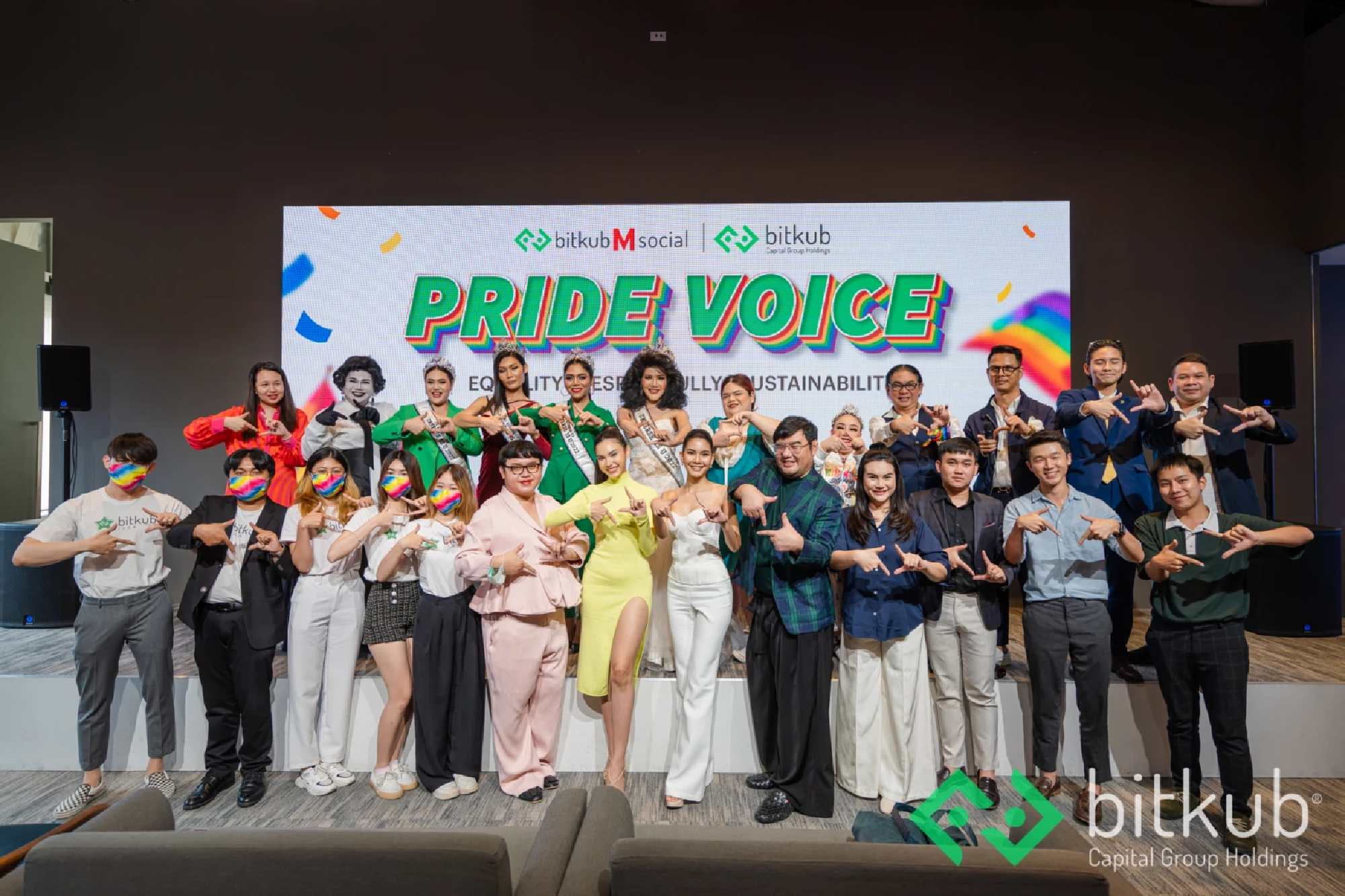 PRIDE VOICE event presented by 'Bitkub' “Equal Marriage and Opportunity of Equality in the New World with Blockchain Technology” received overwhelming feedback