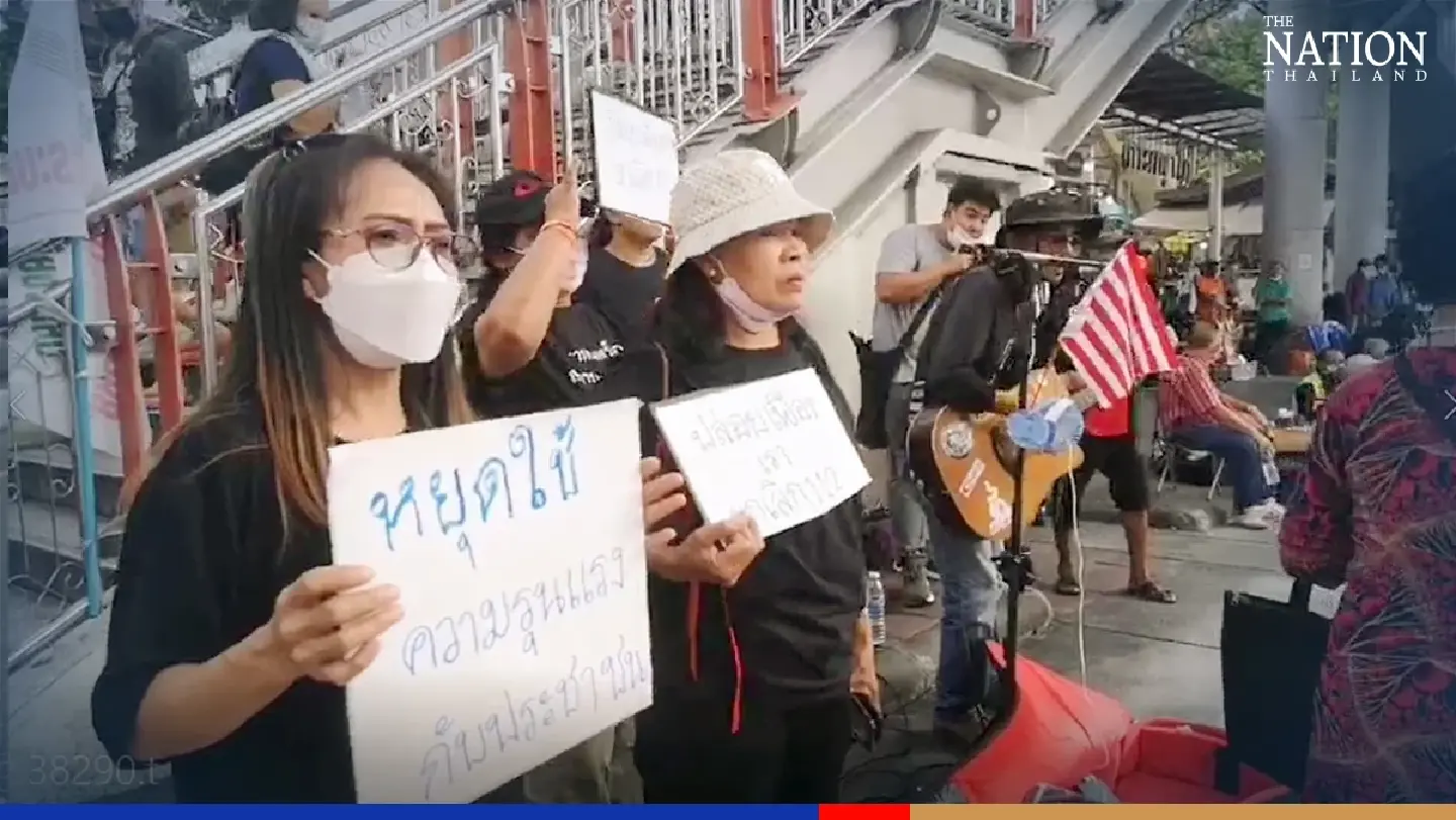 ‘Independent citizens’ rally against Prayut, lese-majeste law