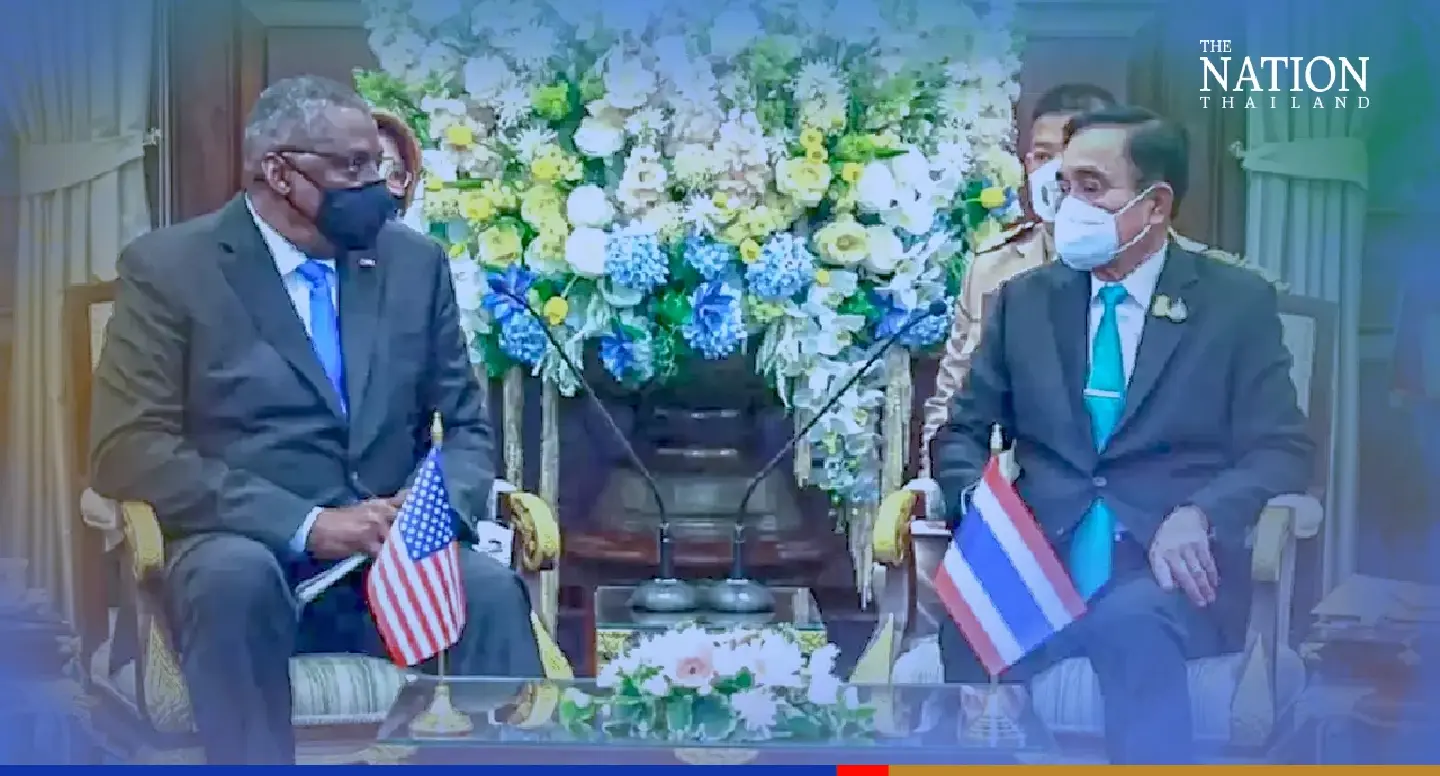 Regional security, Myanmar top Prayut, US defence chief meeting Regional security, Myanmar top Prayut, US defence chief meeting
