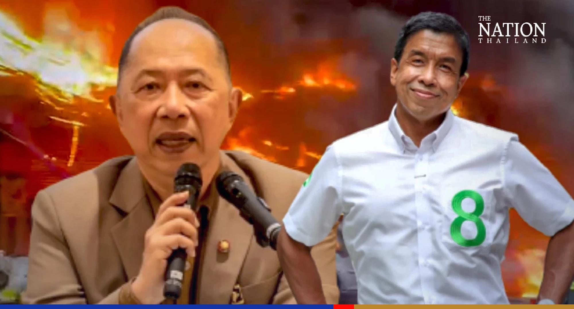 Chadchart ‘not to blame’ for Bangkok blazes in month since election