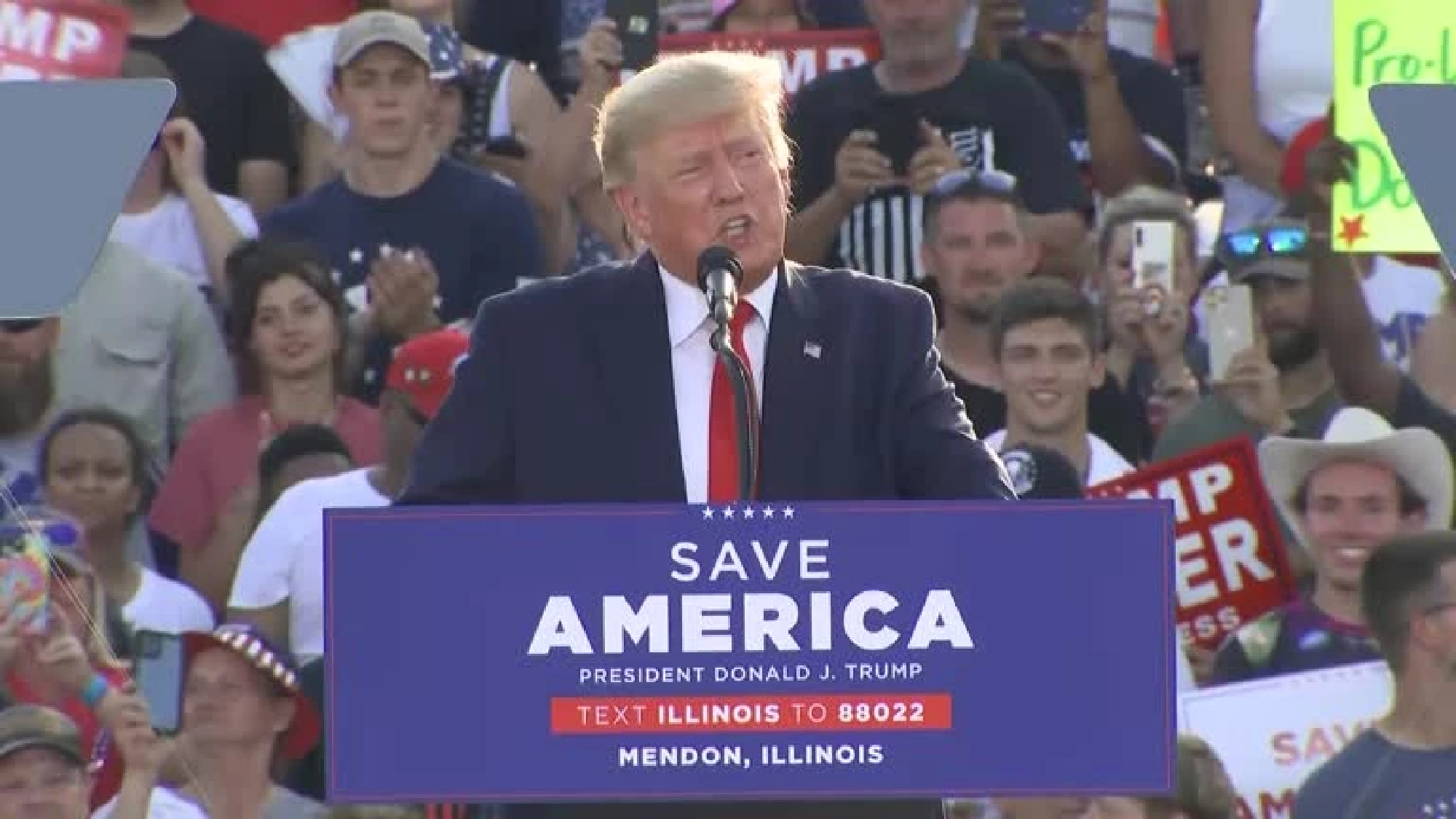 Trump celebrates Supreme Court ruling overturning abortion rights