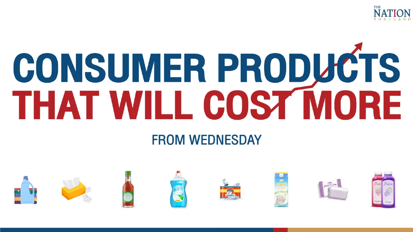 Prices raised on a host of consumer goods from today