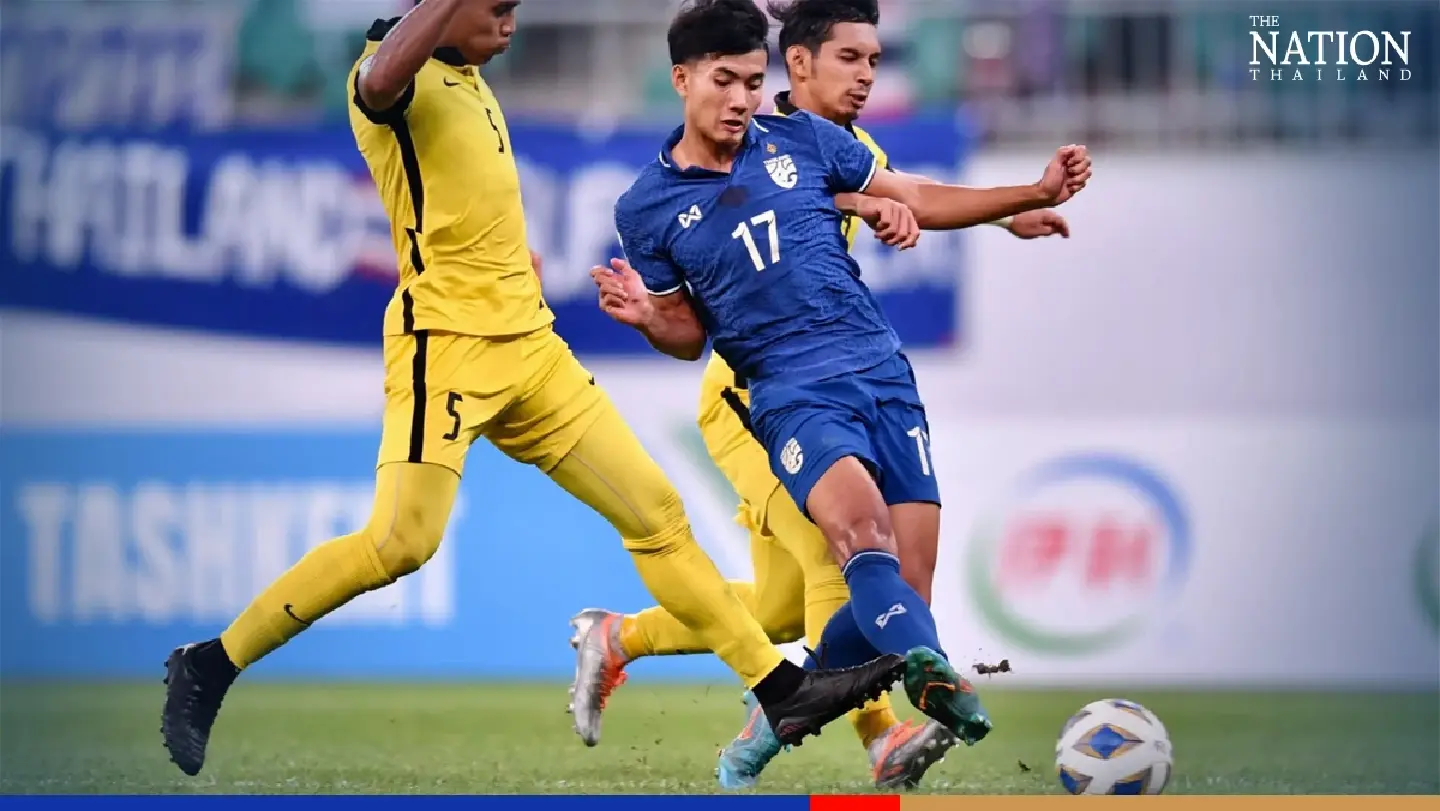 Thais rout Malaysia to top the group in U23 Asia Cup football