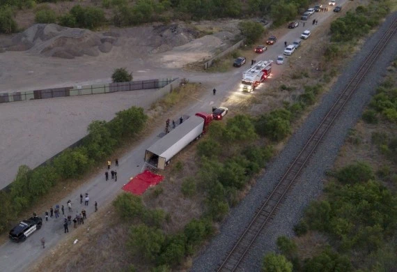 Death toll of migrants found inside 18-wheeler in U.S. Texas rises to 50