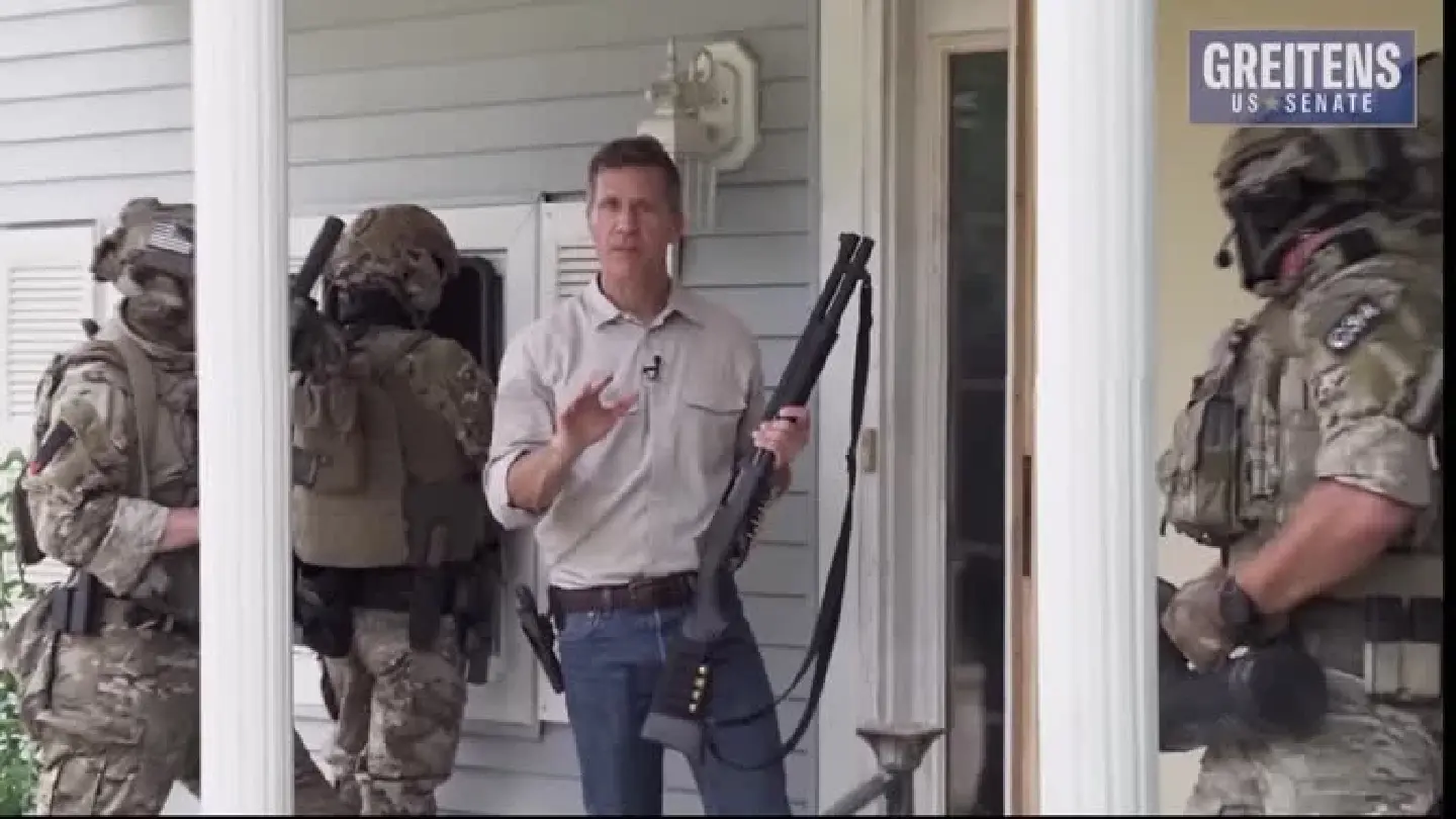 Senate candidate draws criticism for ad showing him hunting fellow Republicans