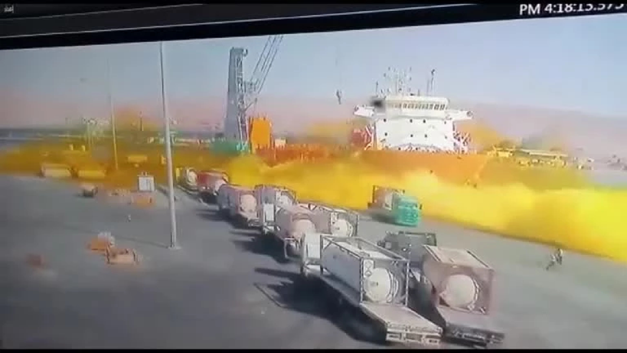 13 dead, 251 injured in chlorine gas leak at Jordan's Aqaba port