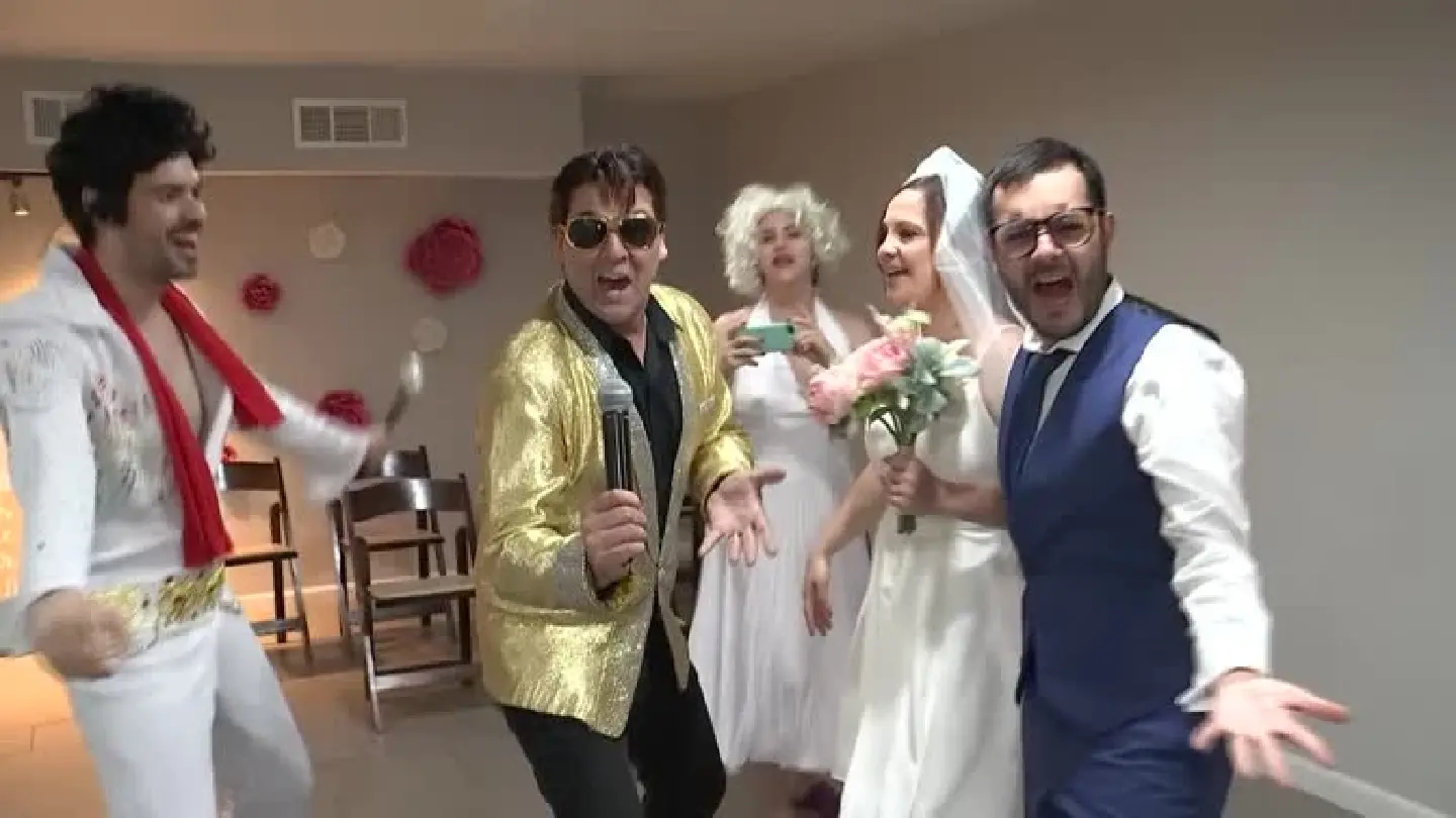 Elvis impersonators celebrate deal which will see Vegas weddings continue