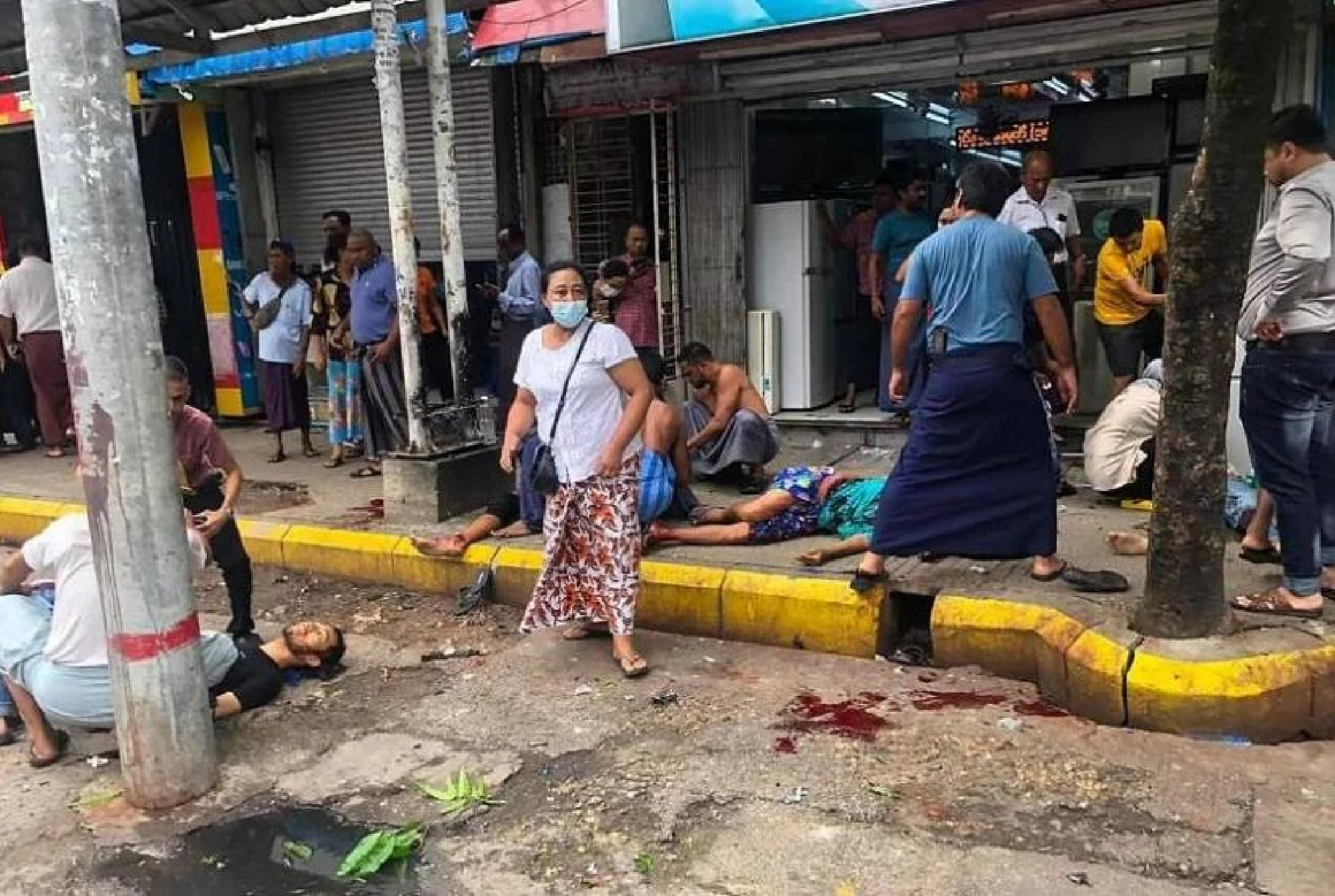 Myanmar ruling military and opponents trade blame after deadly bus stop blast