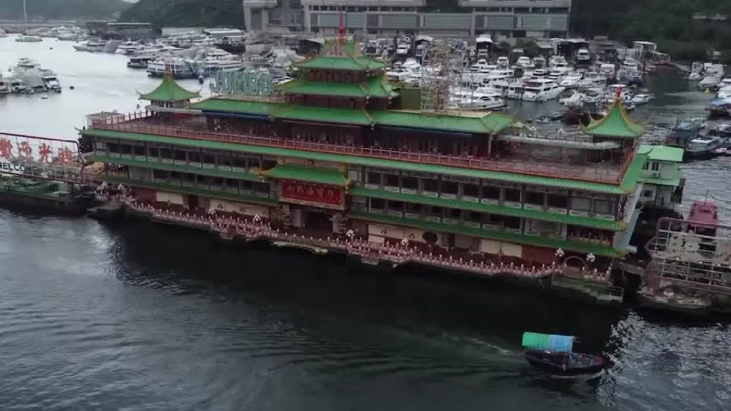 Hong Kong's floating restaurant sinks at sea, says parent company