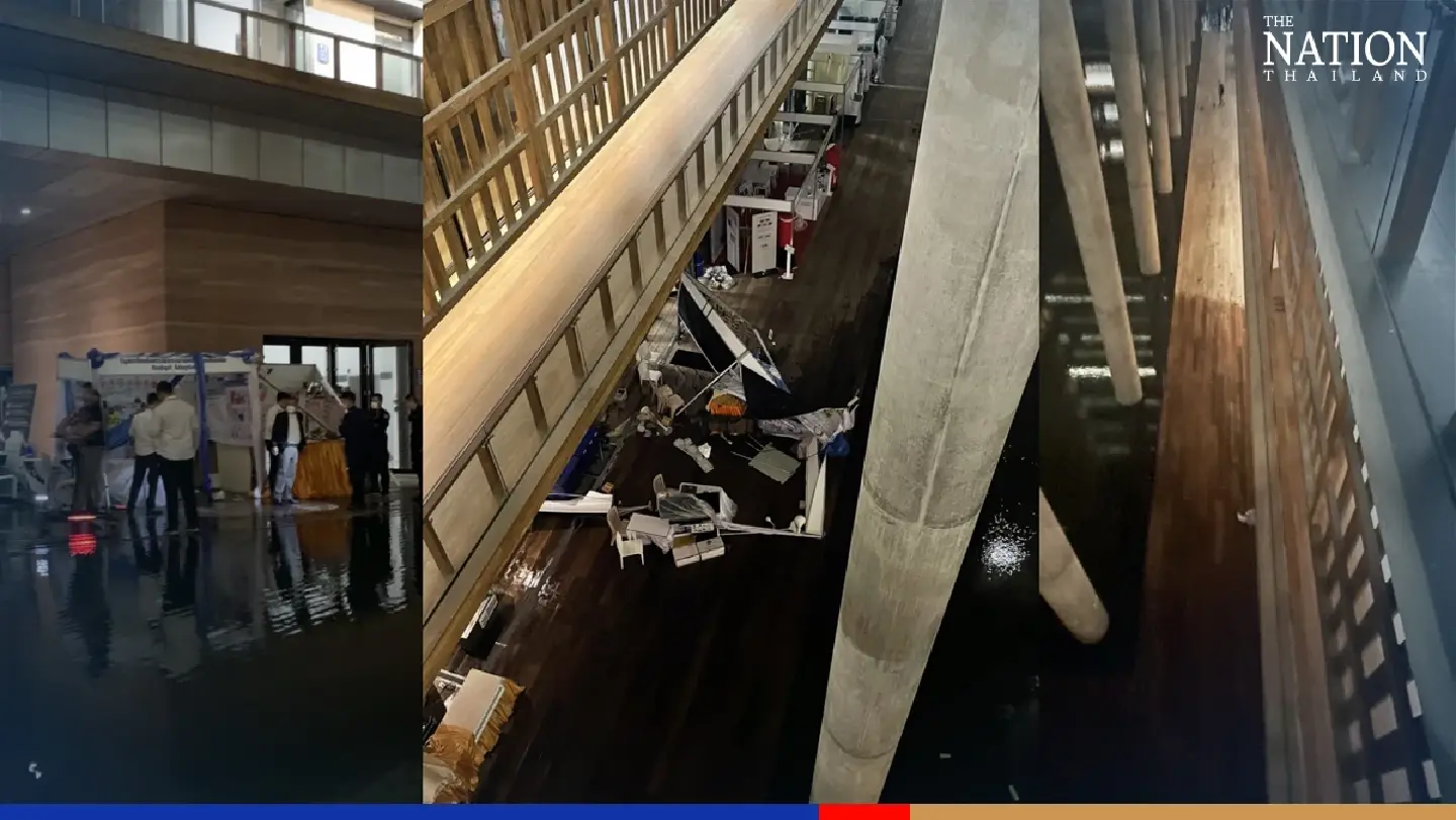 Politician reports another embarrassing water leak at new Parliament