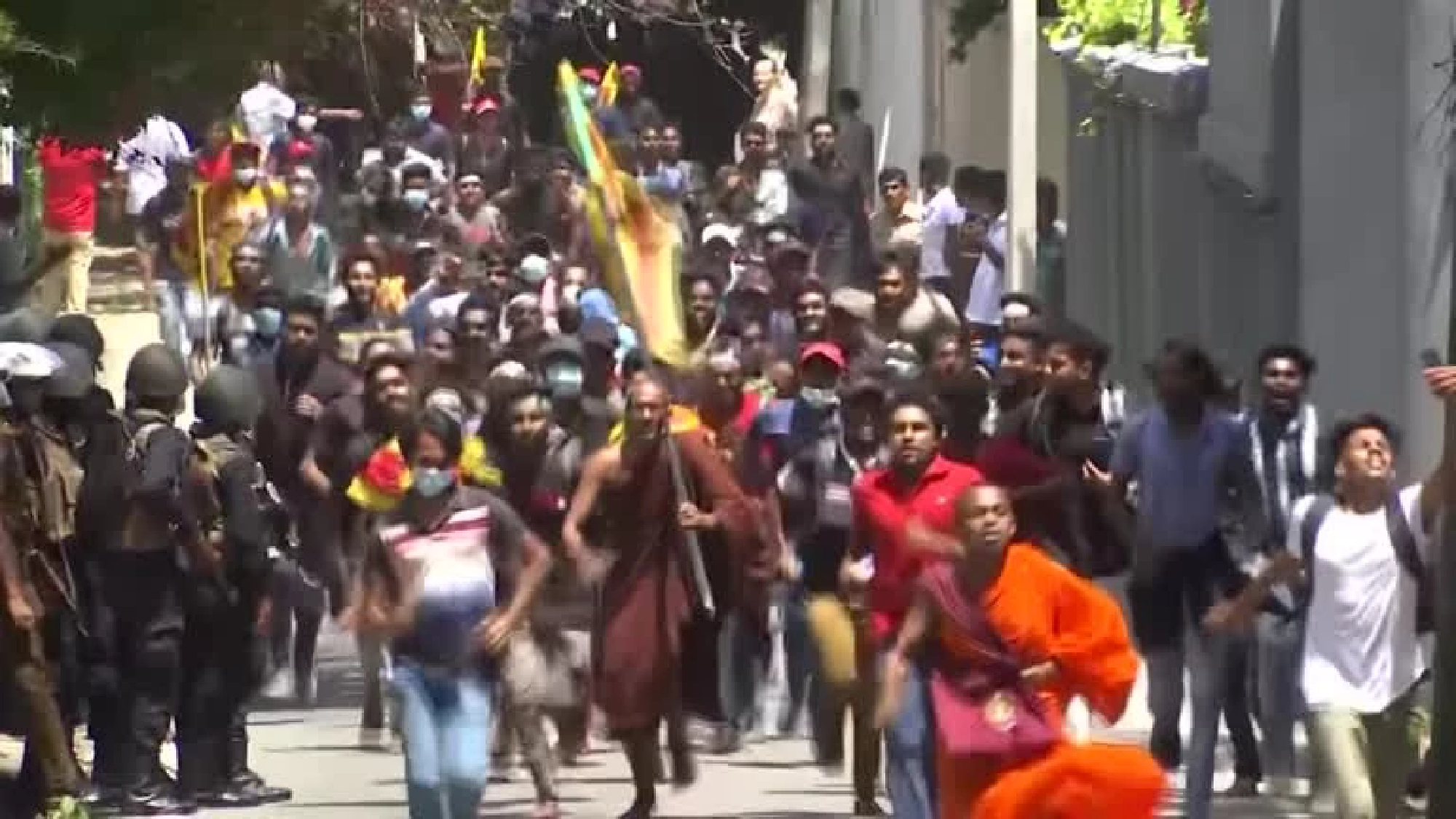 Sri Lanka protesters storm prime minister's office as state of emergency declared