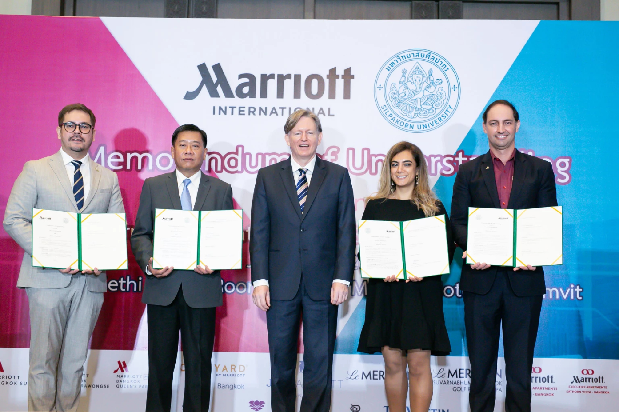 Marriott International signs MoU with Silpakorn University’s Faculty of Management Science to train next generation of hoteliers in Thailand