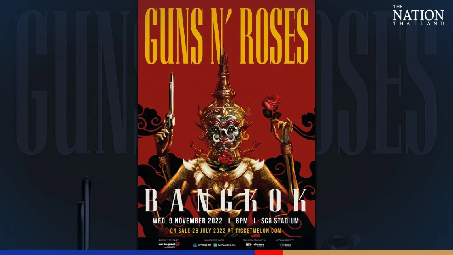 Guns N' Roses are back in Bangkok on Nov 9