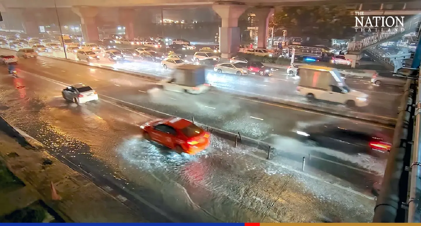 Several Bangkok areas under water after heavy rains pound capital