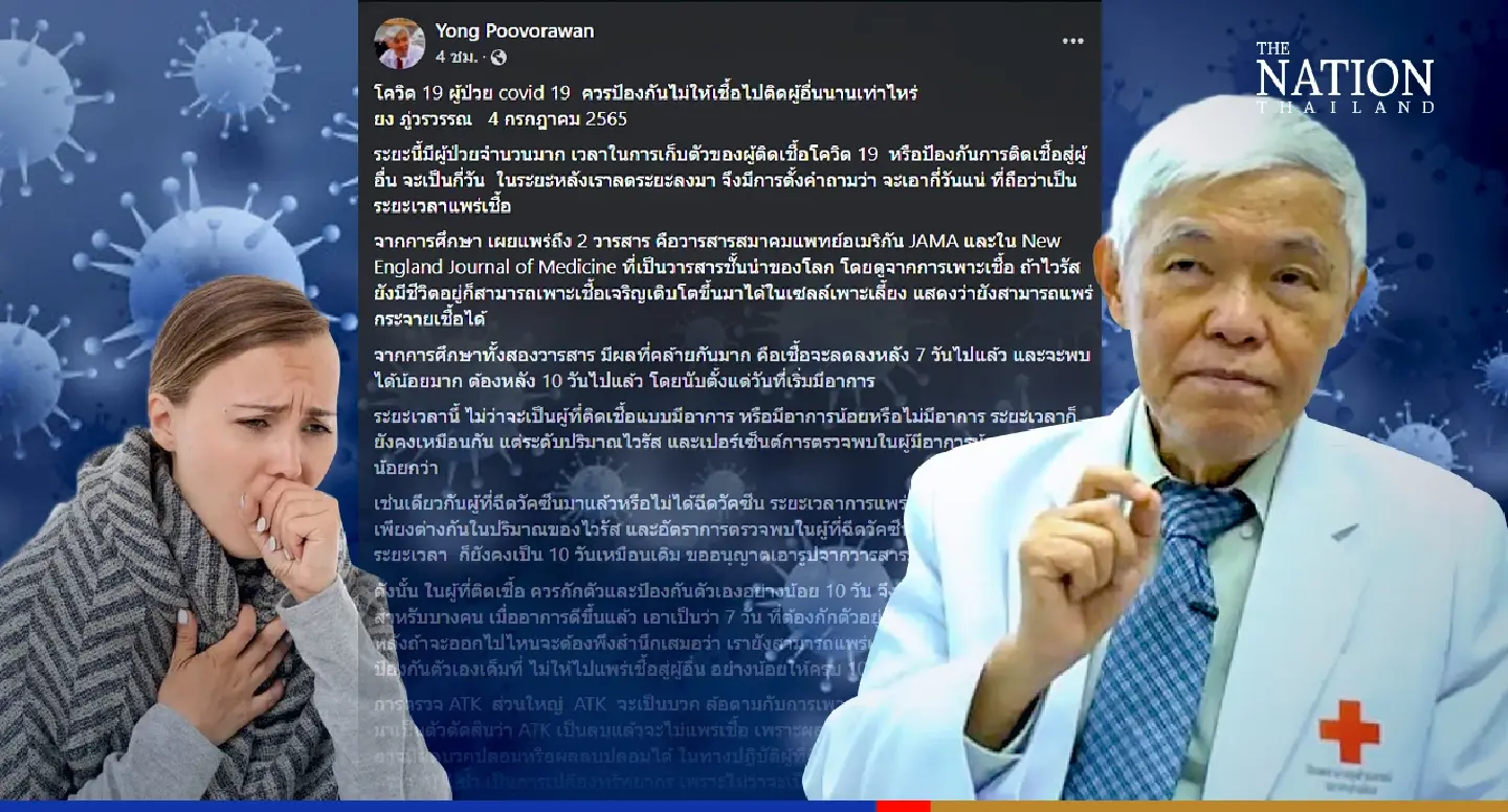 Isolation for Covid patients: How long is long enough?