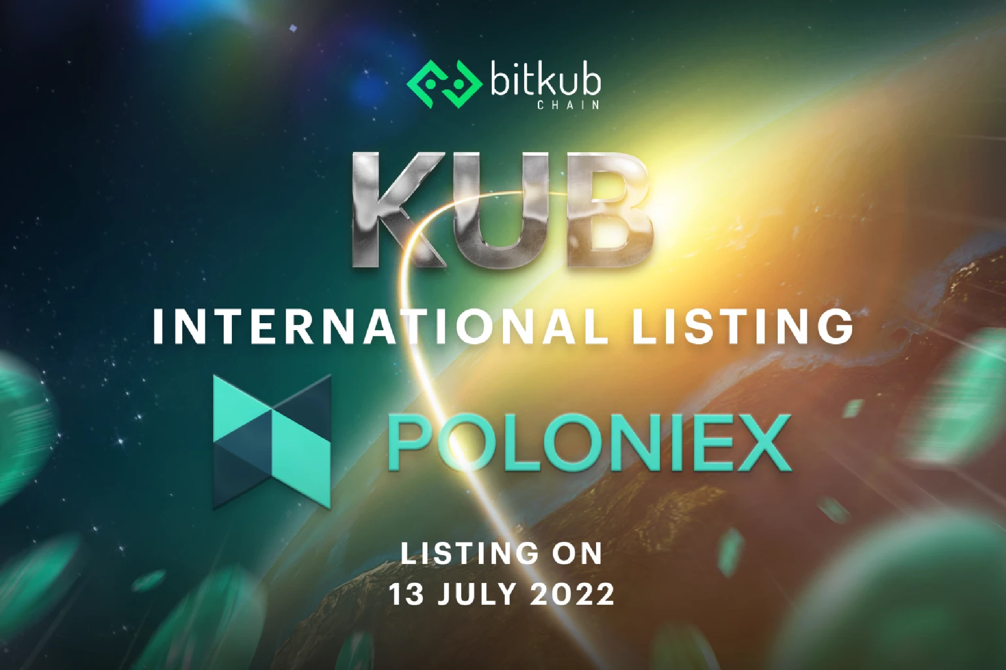 Bitkub Chain announces KUB coin to be internationally listed on Poloniex exchange as blockchain international expansion