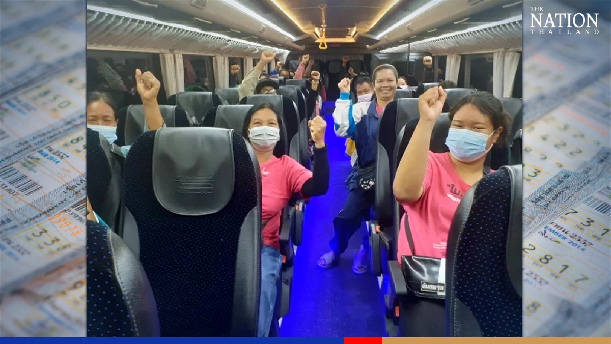 Army of lottery vendors descend on Bangkok for Sunday protest