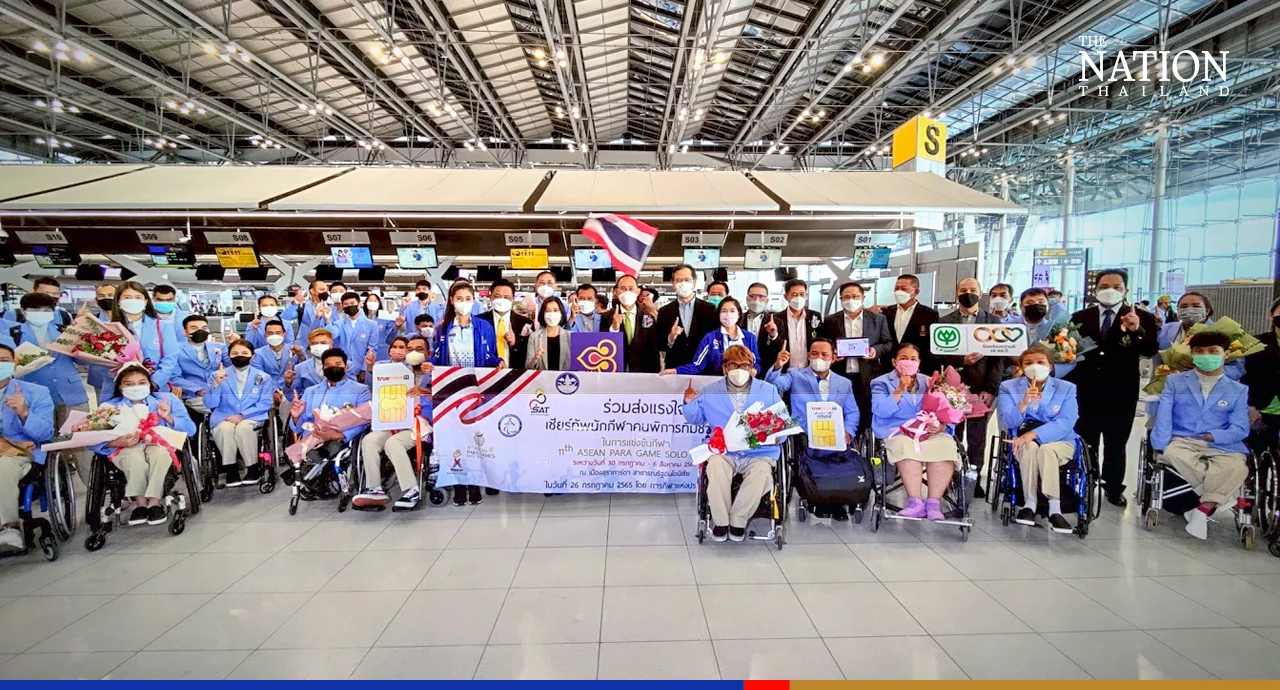 310 Thai athletes leave for Asean Para Games in Indonesia