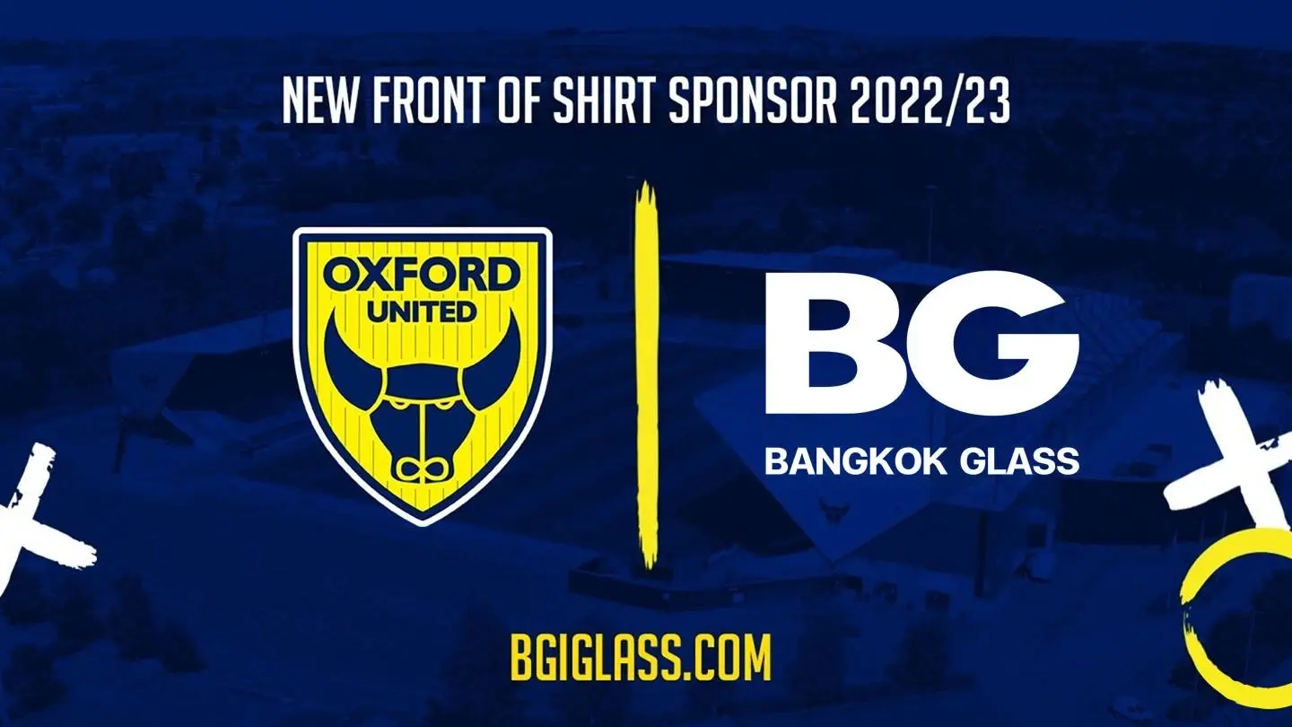 BG becomes new Front of Shirt Sponsor of Oxford United for 22/23 BG becomes new Front of Shirt Sponsor of Oxford United for 22/23