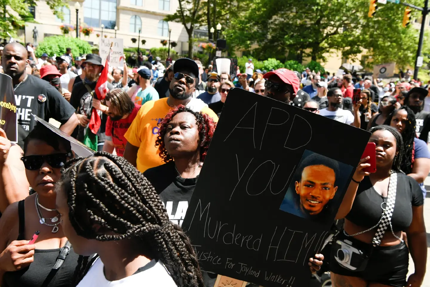 Protesters demand justice after video of police killing Black man in Ohio released