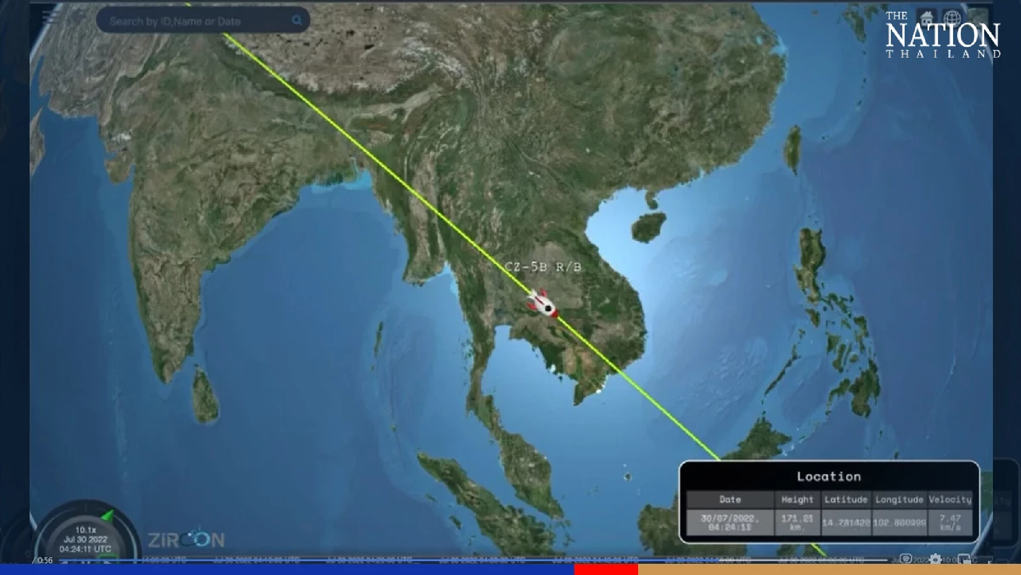 22 Thai provinces in path of falling Chinese space debris